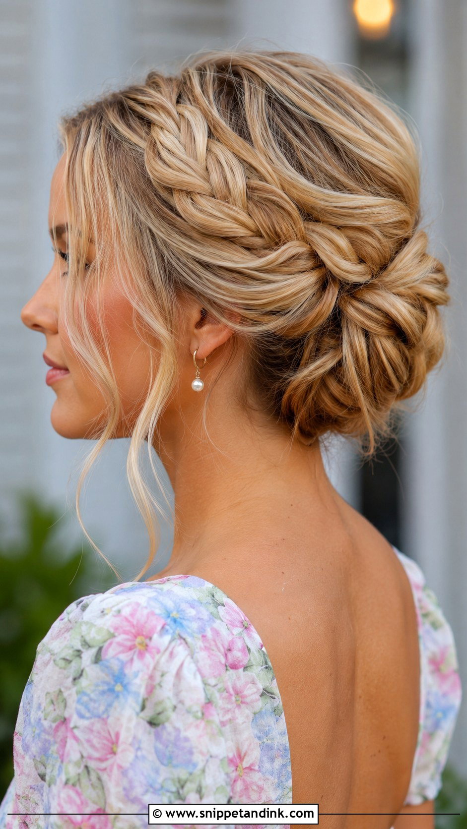 Braided Bun Updo - Snippet and Ink - 30 Wedding Guest Updo Ideas