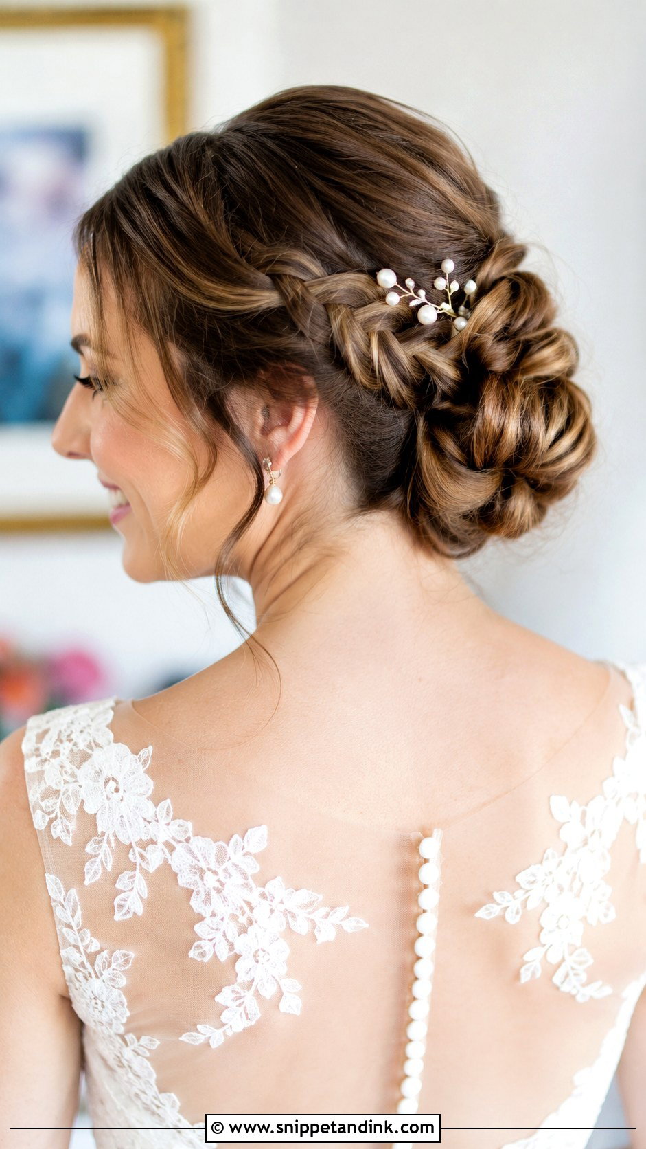 Braided Bun Updo - Snippet and Ink - 35 Wedding Hair Updo Ideas