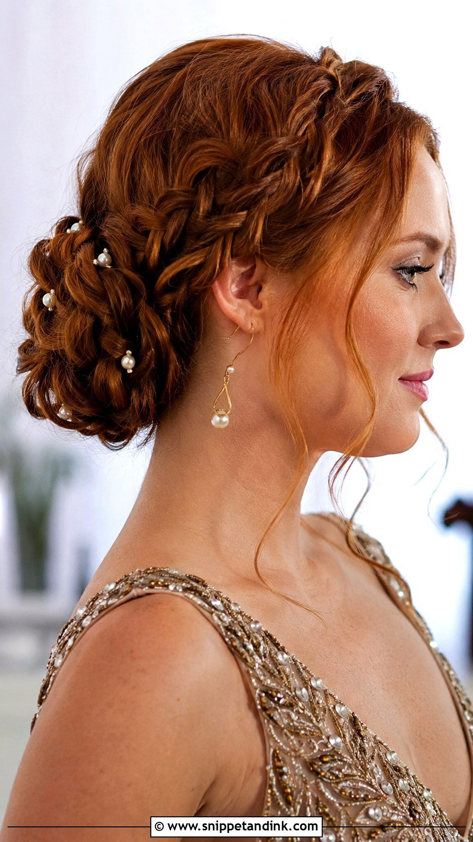 Braided Bun Updo - Snippet and Ink - 20 Engagment Hair Hairstyles