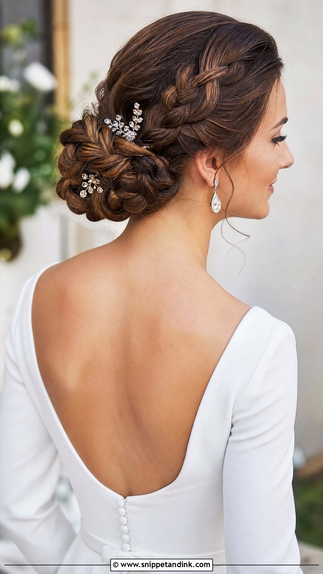 Braided Bun Updo - Snippet and Ink - 25 Braided Hairstyles for Bride