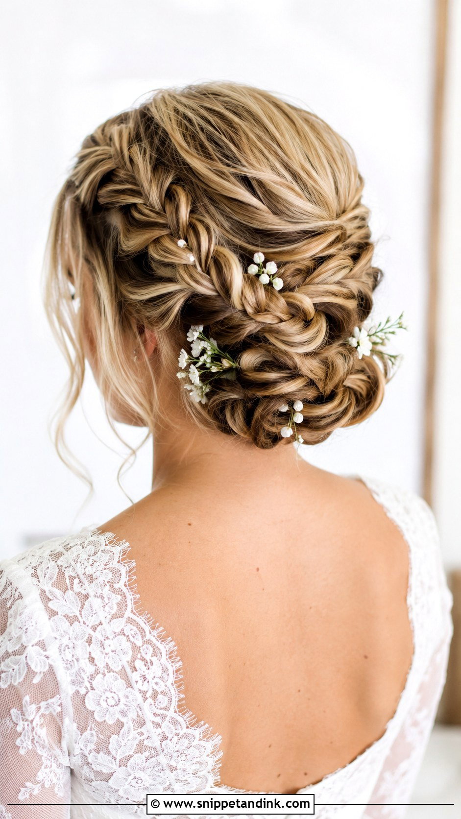 Braided Bun Updo - Snippet and Ink - 25 Elegant Bridal Hairstyles