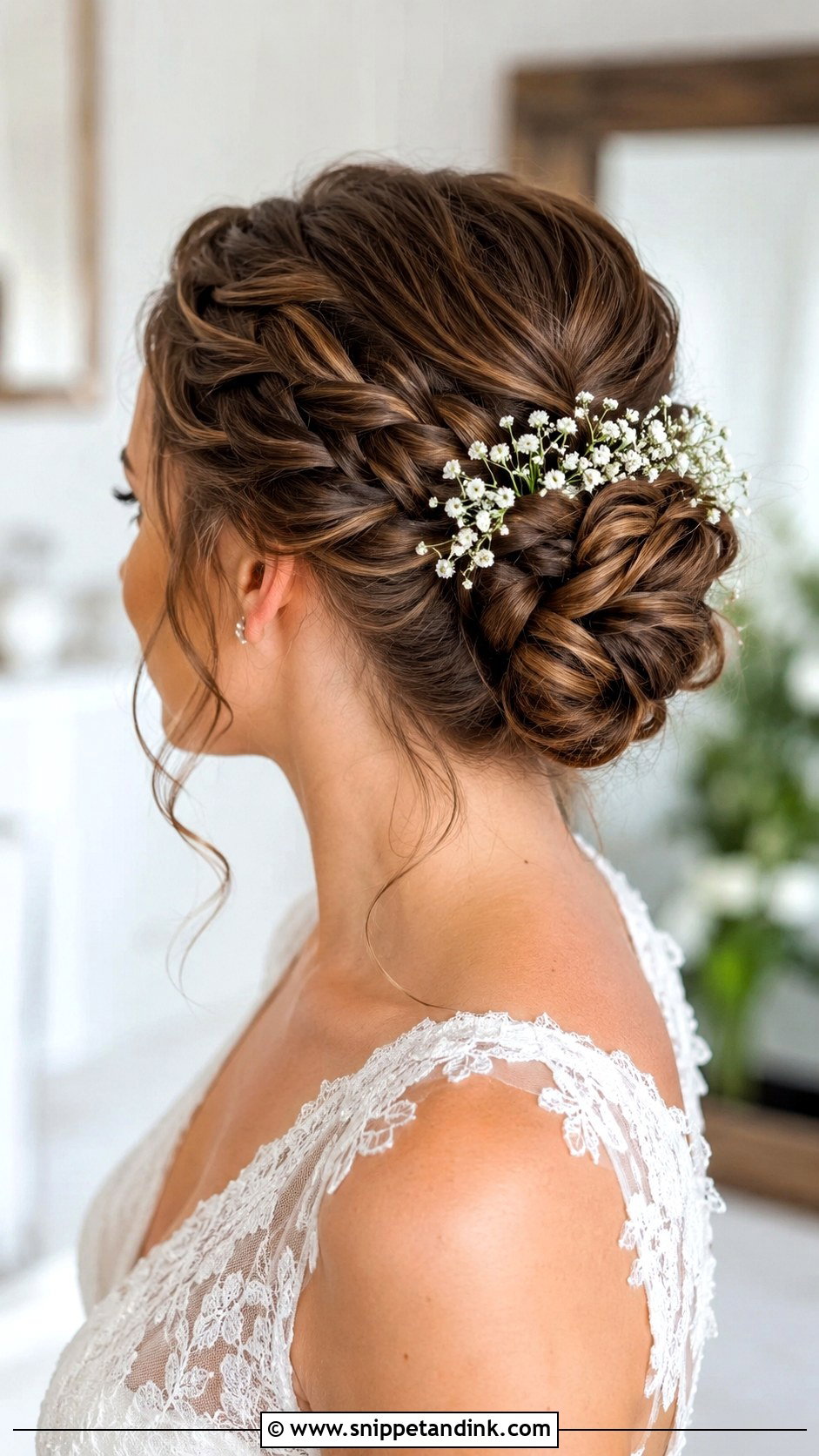 Braided Bun Updo for Wedding - Snippet and Ink - 30 Updo Hairstyles for Wedding
