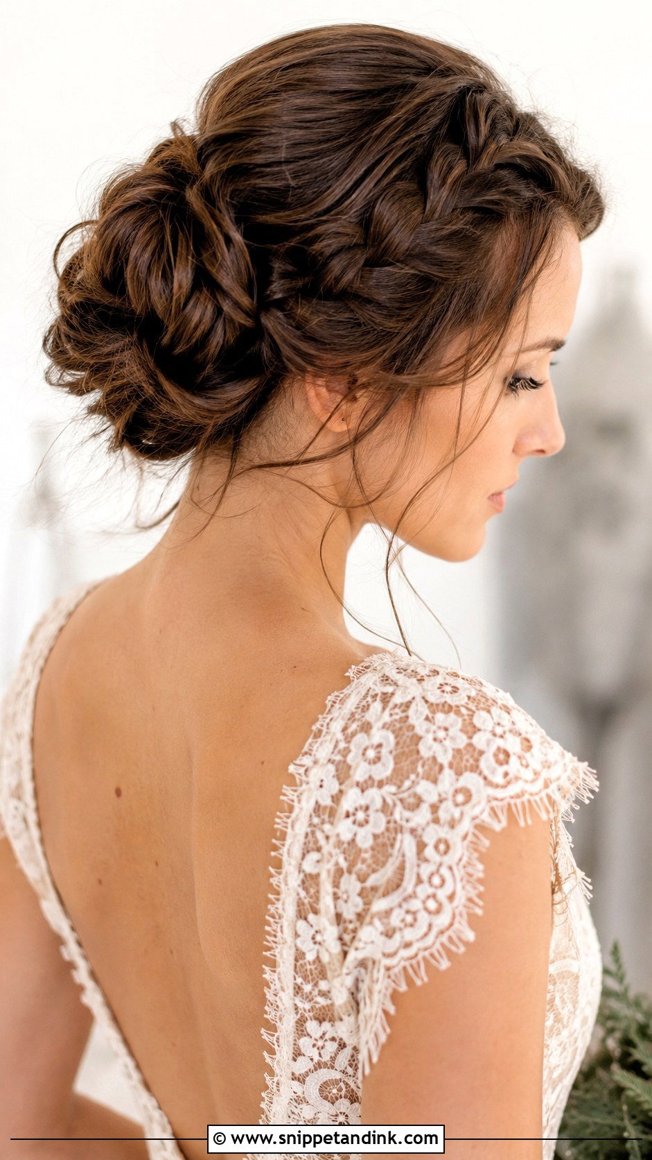 Braided Bun Updo for Weddings - Snippet and Ink - 20 Hair Up Styles Wedding