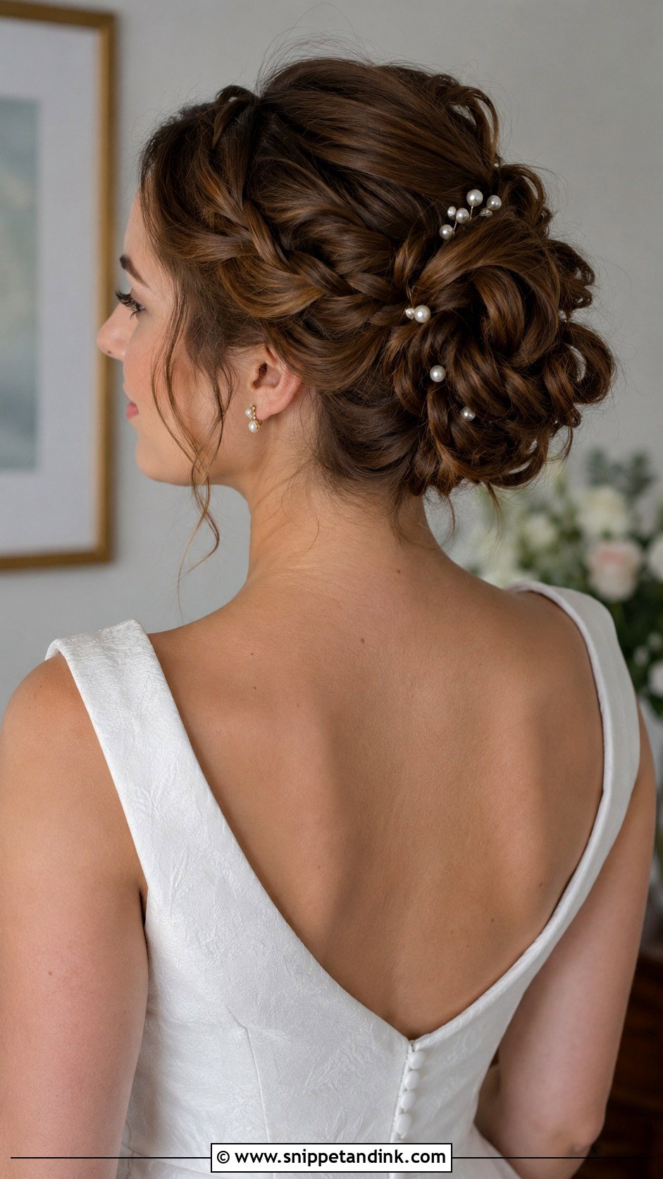 Braided Bun Updo - Snippet and Ink - 20 Best Wedding Hairstyles for Long Hair