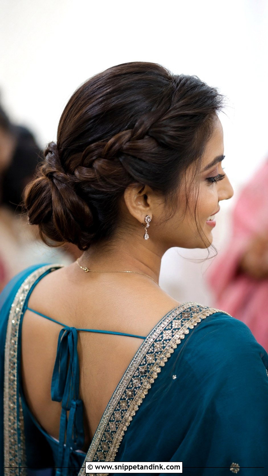 Braided Bun Wedding Guest Hairstyle - Snippet and Ink - 20 Hairstyle for Guest At Wedding Ideas