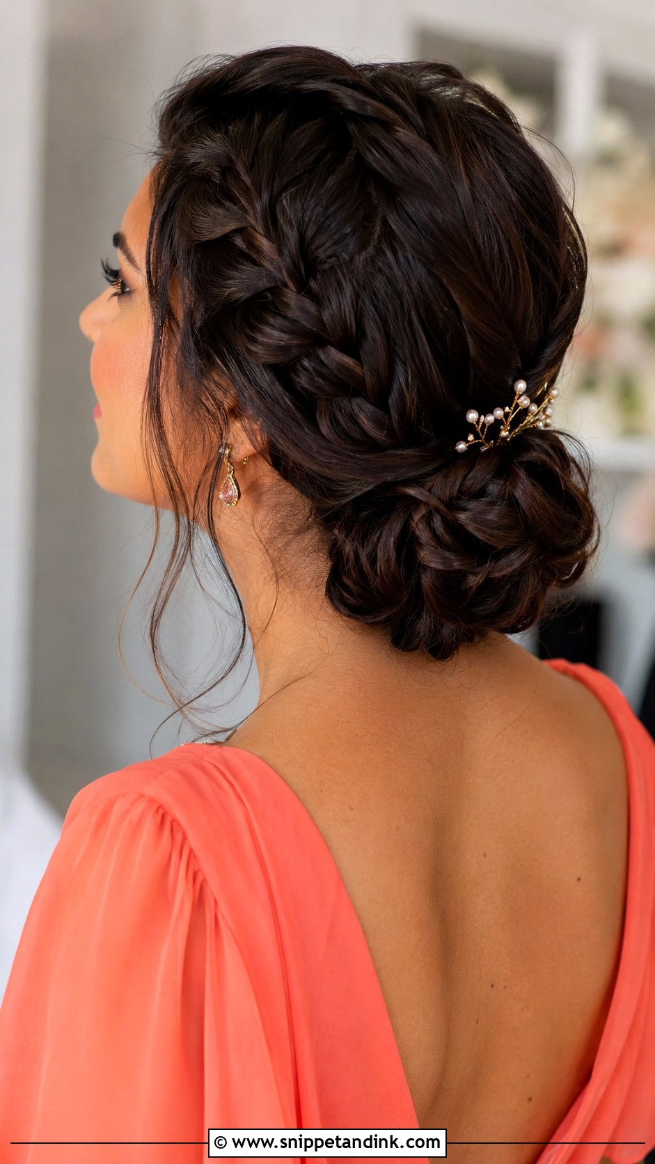 Braided Bun Wedding Guest Updo - Snippet and Ink - 15 Up Hairstyles for Wedding Guest