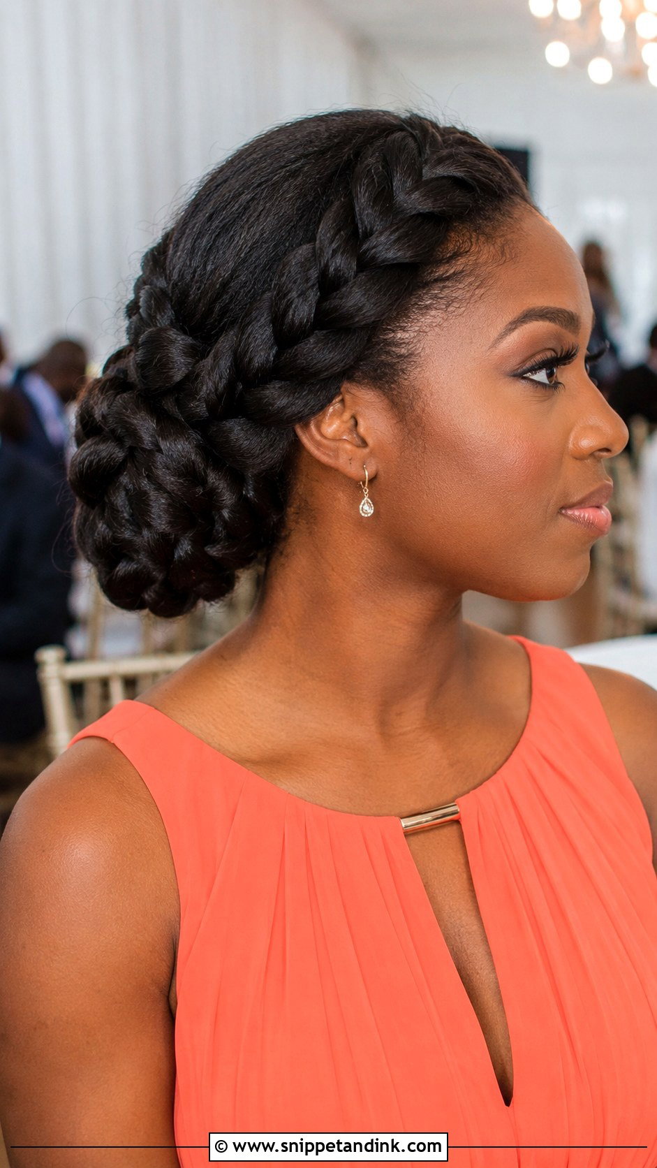 Braided Bun Wedding Guest Updo - Snippet and Ink - 20 Hair Updos Wedding Guest