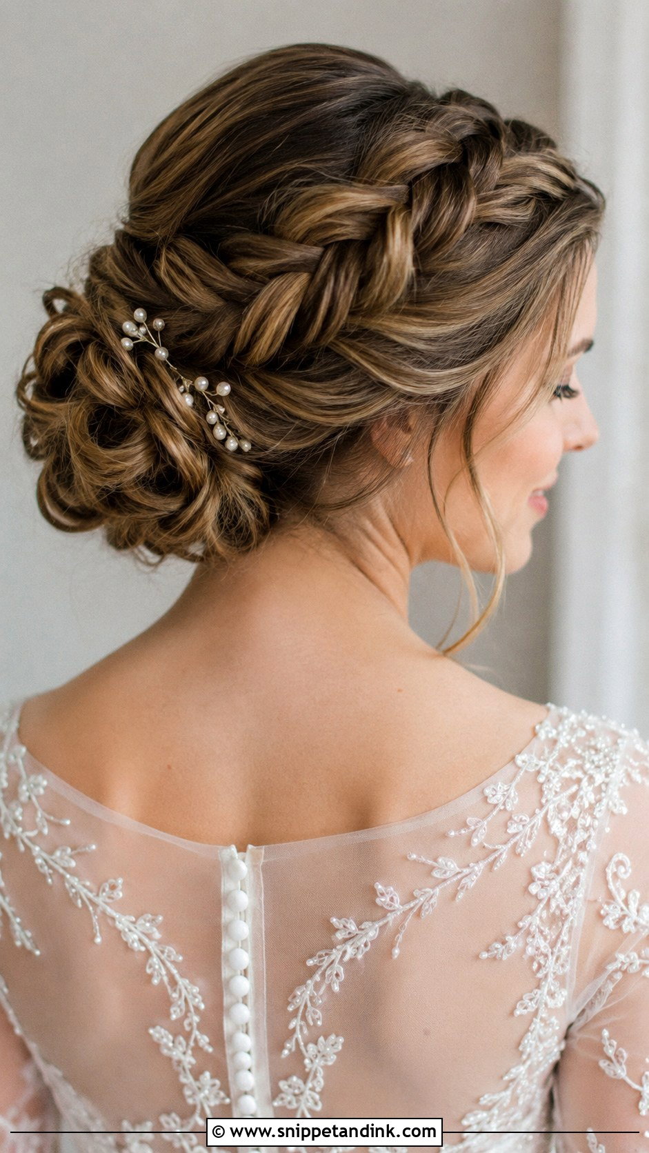 Braided Bun Wedding Hair - Snippet and Ink - 20 Hair for Marriage Ideas