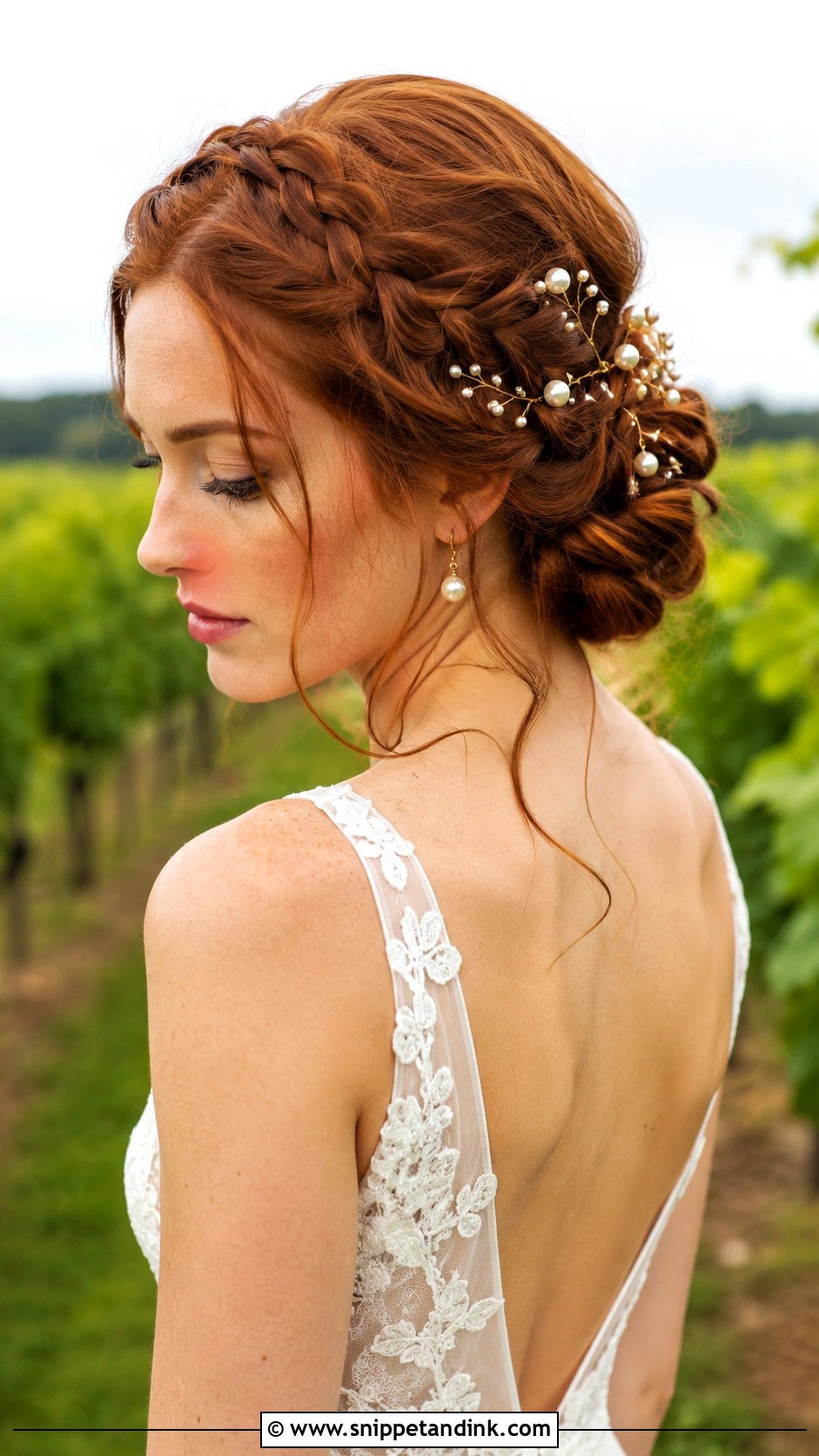 Braided Bun Wedding Hair - Snippet and Ink - 25 Bohemian Wedding Hair Ideas