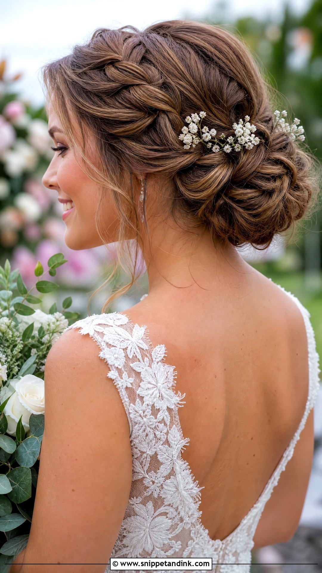 Braided Bun Wedding Hair Updo - Snippet and Ink - 15 Easy Wedding Hair Updos