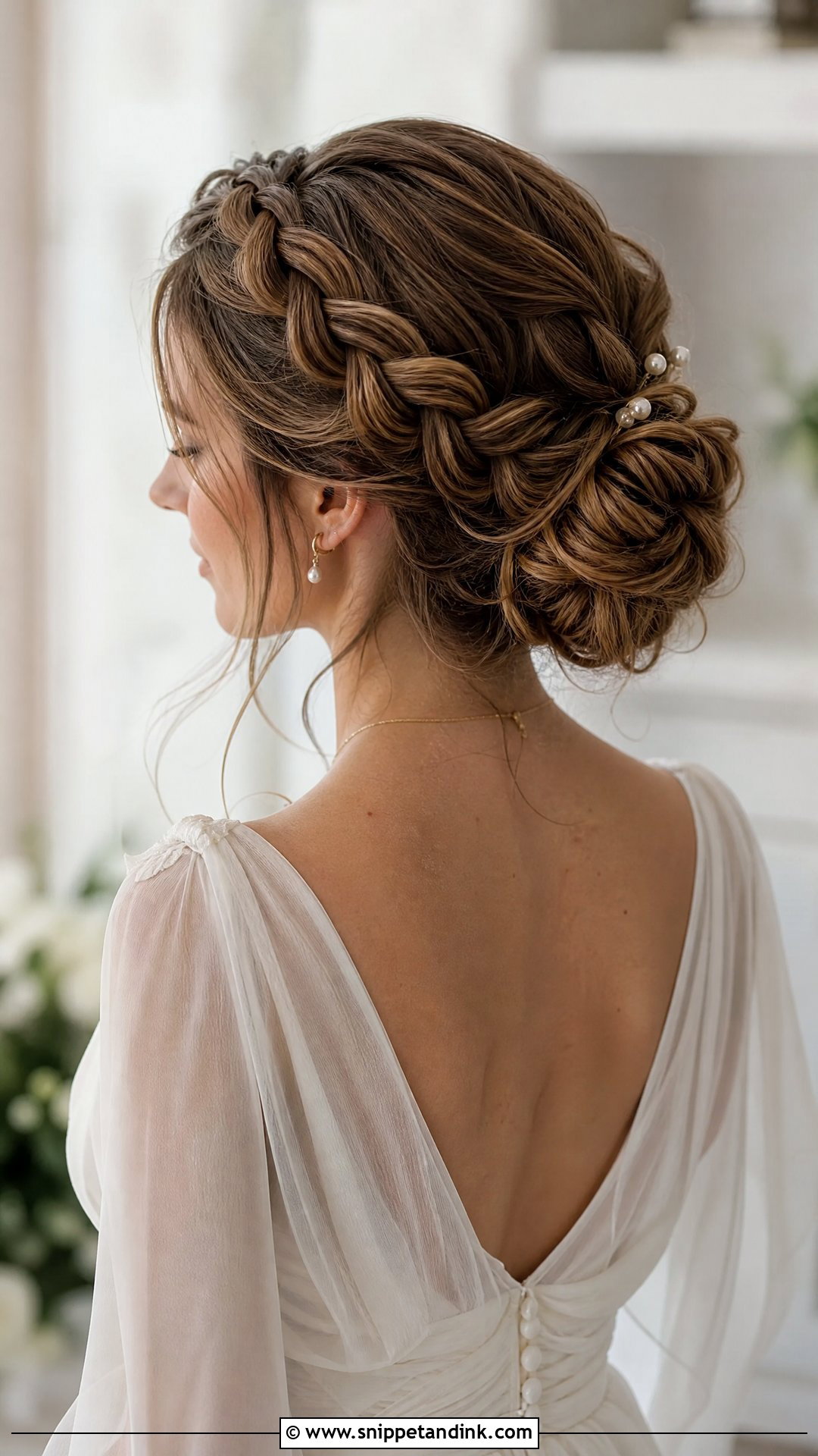 Braided Bun Wedding Hairstyle - Snippet and Ink - 15 Buns Hairstyles Wedding