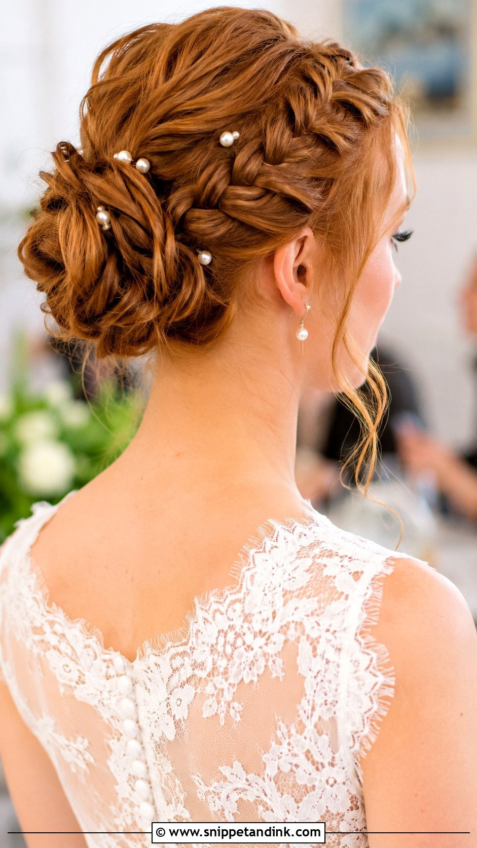 Braided Bun Wedding Hairstyle - Snippet and Ink - 30 Wedding Bun Hairstyles