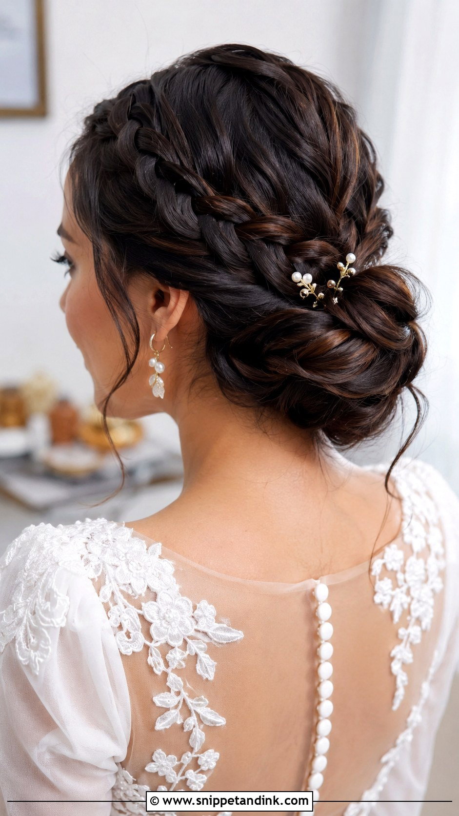 Braided Bun Wedding Hairstyle - Snippet and Ink - 35 Hair Styles for Wedding