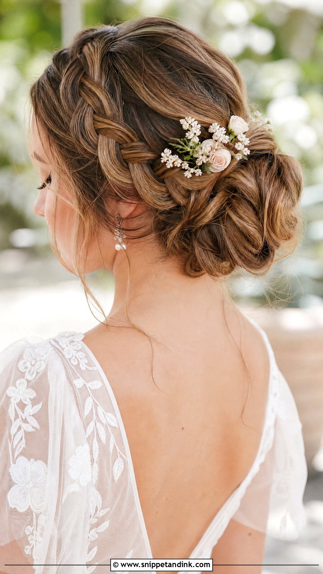 Braided Bun Wedding Hairstyle - Snippet and Ink - 15 Chic Wedding Hairstyles