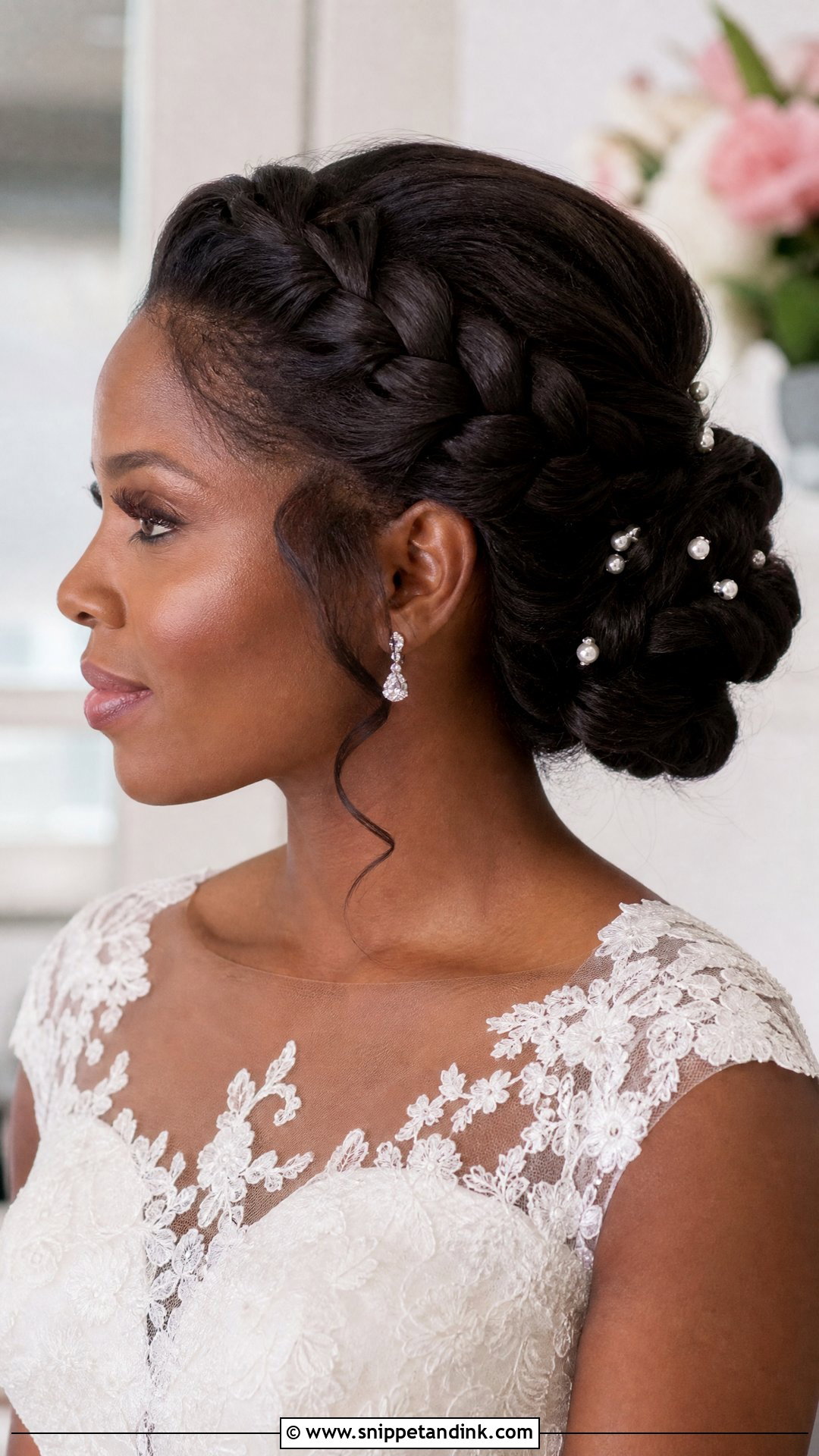 Braided Bun Wedding Hairstyle - Snippet and Ink - 15 Classy Bun Wedding Hairstyles