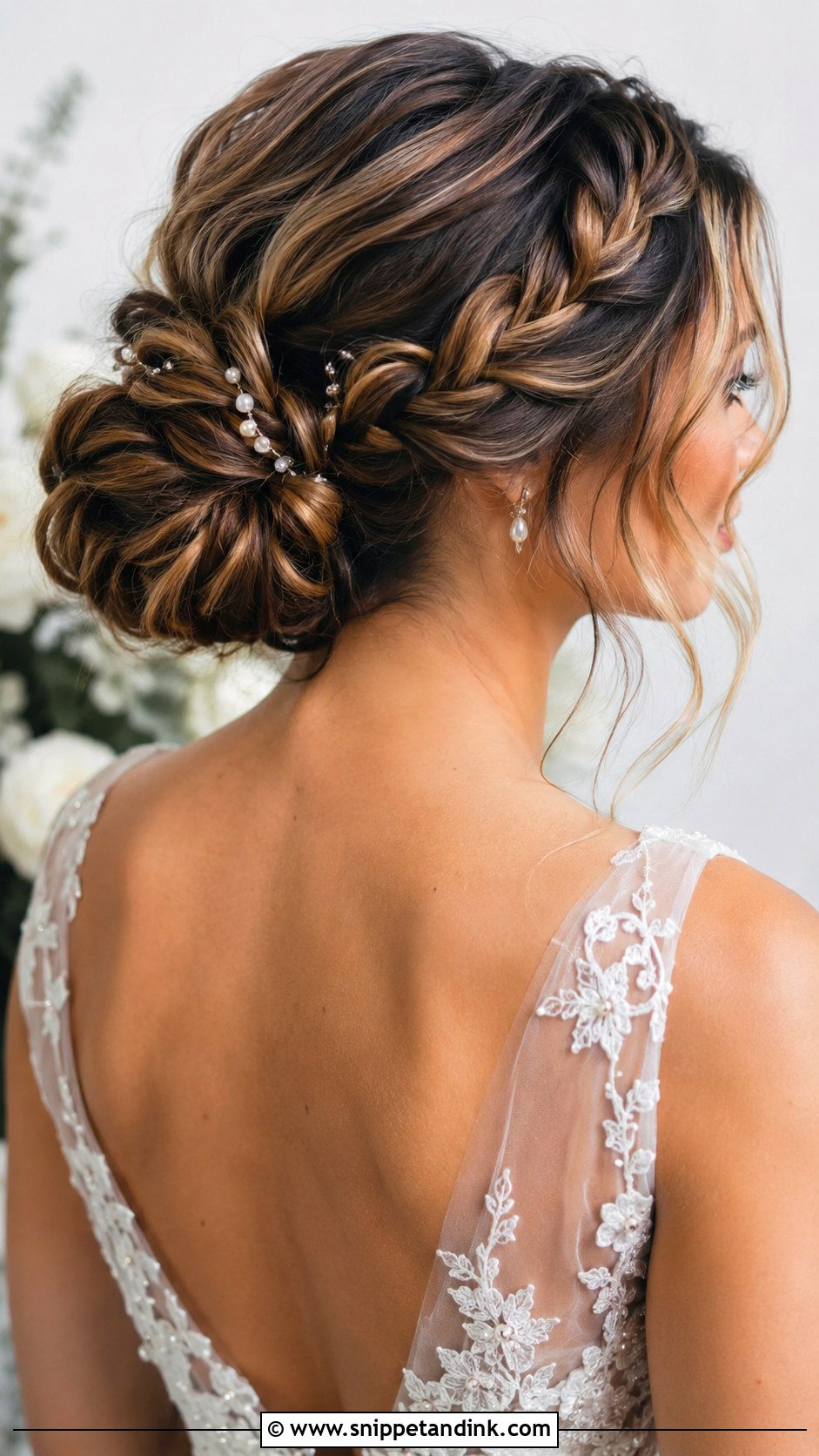 Braided Bun Wedding Hairstyle - Snippet and Ink - 15 Tied Hairstyle for Wedding Ideas