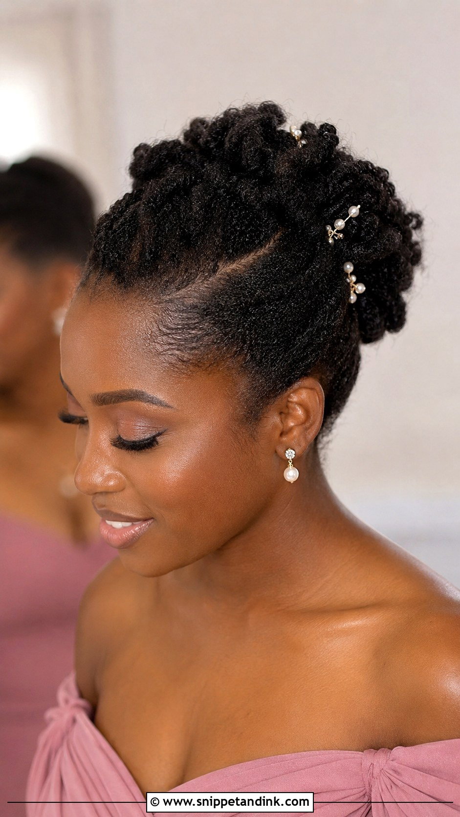 Braided Bun Wedding Hairstyle - Snippet and Ink - 20 Black Wedding Hairstyles for Bridesmaids