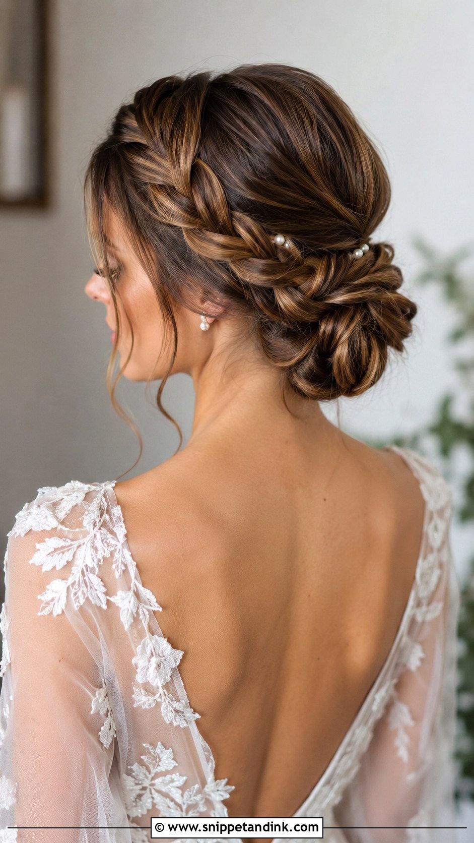 Braided Bun Wedding Hairstyle - Snippet and Ink - 20 Hair Up Wedding Hairstyles