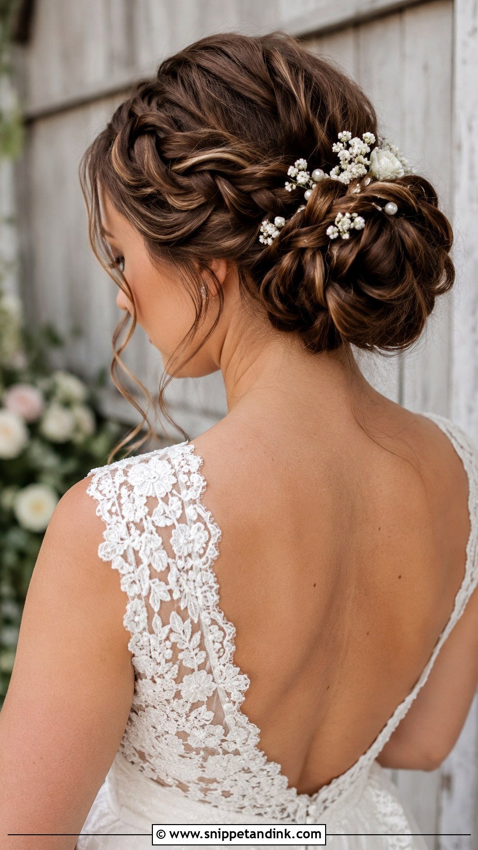 Braided Bun Wedding Updo - Snippet and Ink - 25 Wedding Updos for Medium Length Hair