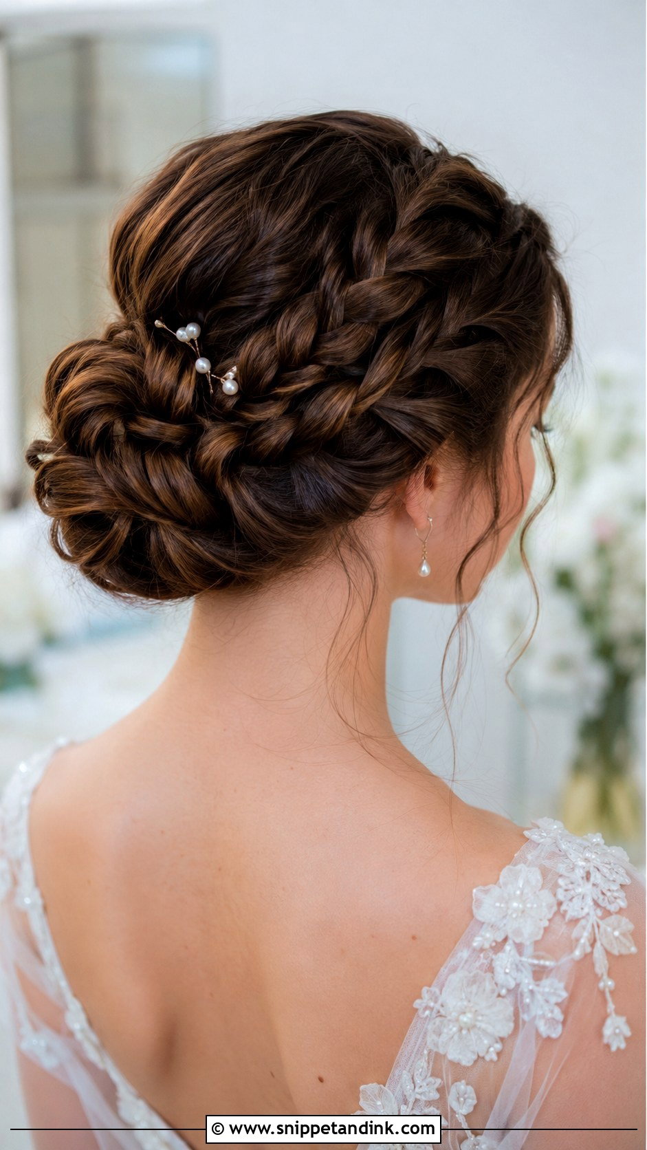Braided Bun Wedding Updo - Snippet and Ink - 25 Wedding Upstyles