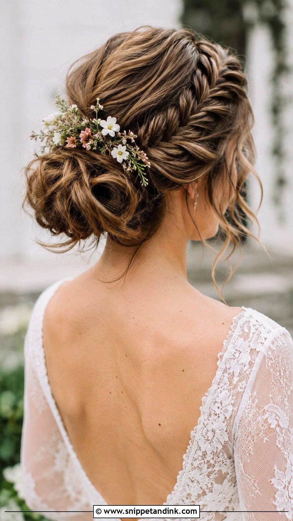 Braided Bun Wedding Updo - Snippet and Ink - 20 Classy Elegant Updo Wedding Hairstyles