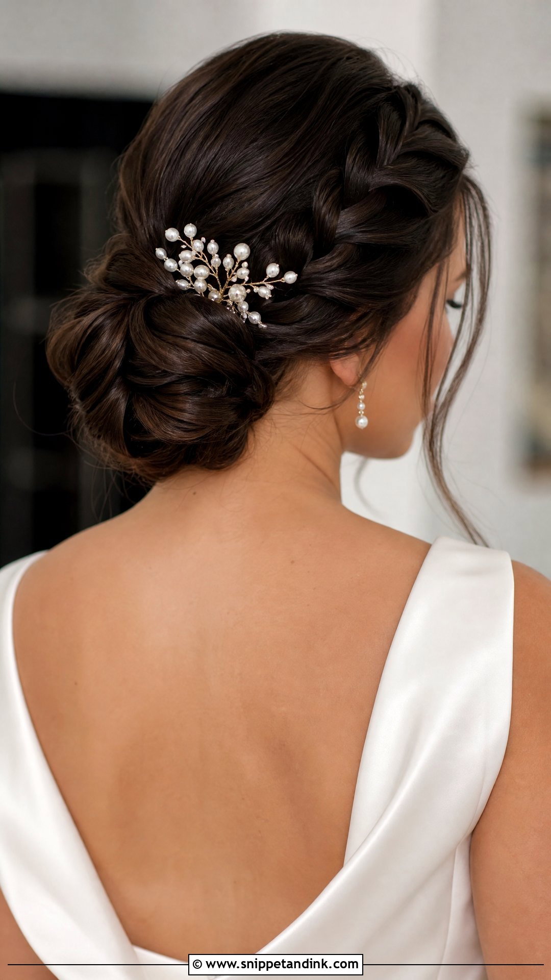 Braided Bun Wedding Updo - Snippet and Ink - 20 Wedding Hair Braids