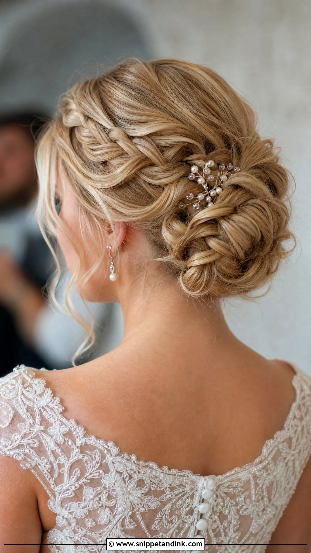 Braided Bun Wedding Updo - Snippet and Ink - 20 Wedding Updo Hairstyles with Braid