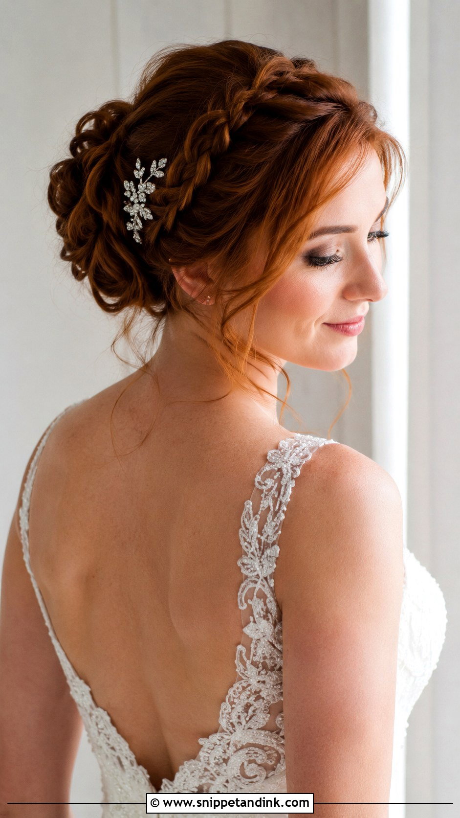 Braided Bun With Tendrils - Snippet and Ink - 20 Braid Hairstyle for Wedding Ideas