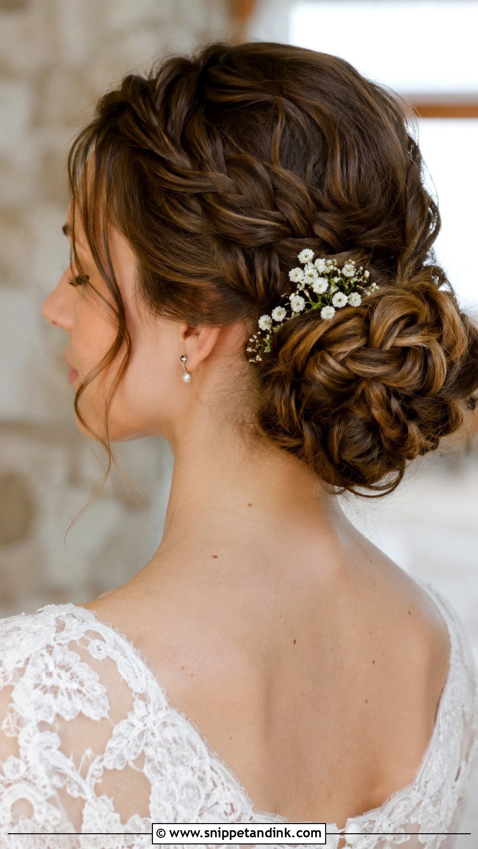 Braided Bun With Texture - Snippet and Ink - 25 Long Hair Wedding Hairstyles