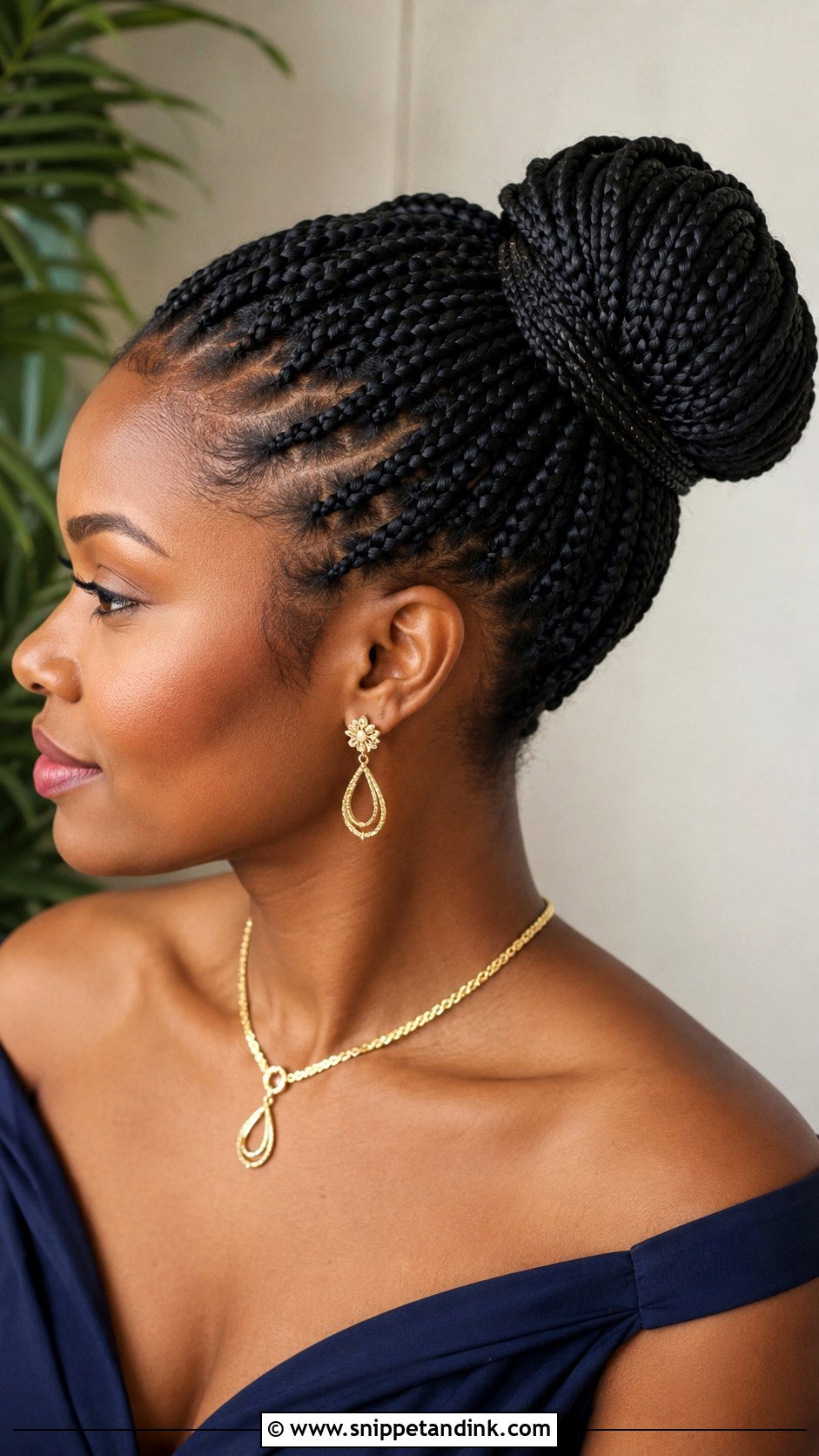 Braided Bun for Black Women - Snippet and Ink - 25 Wedding Guest Hairstyles Black Women