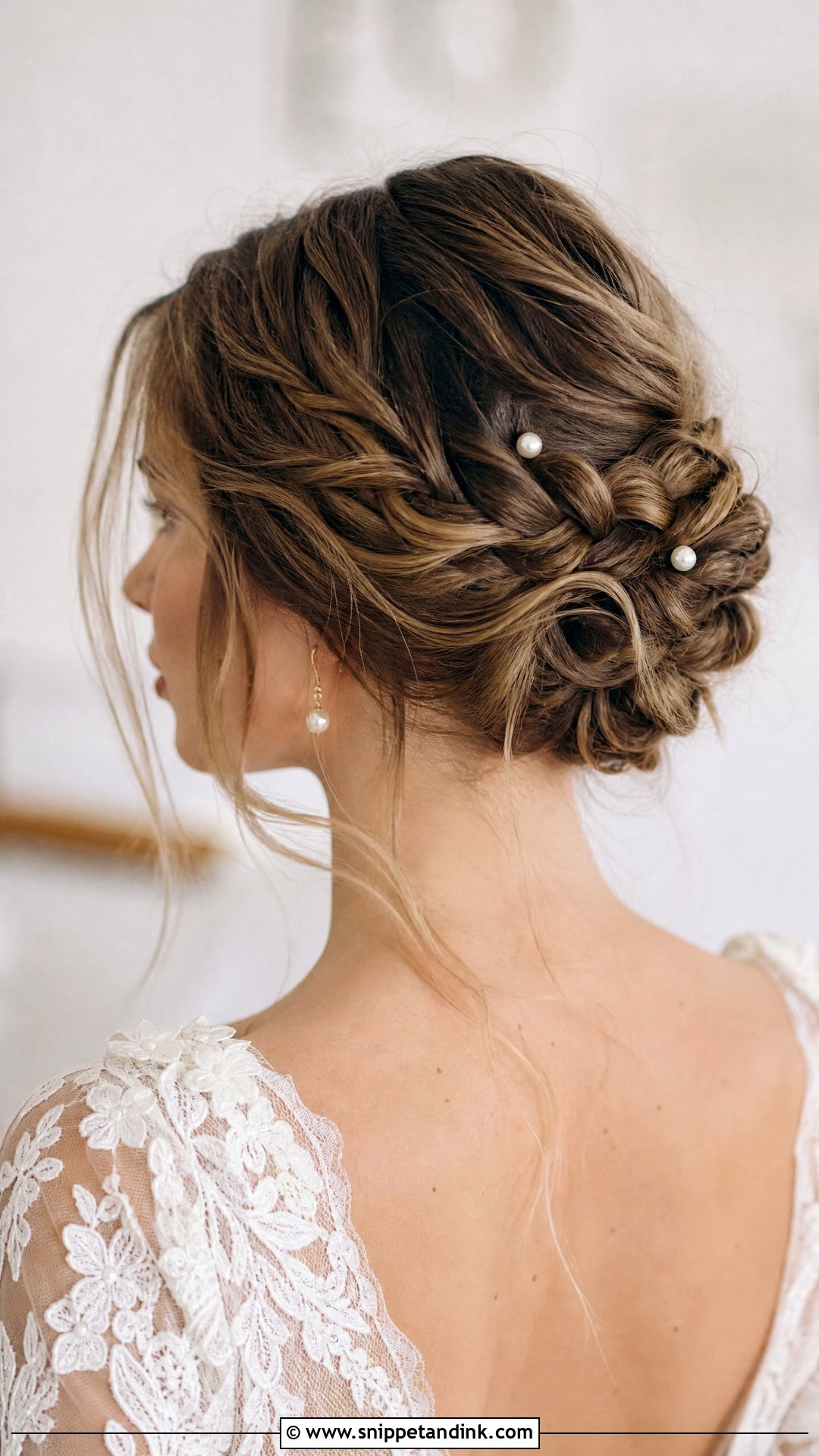 Braided Bun for Long Hair - Snippet and Ink - 20 Wedding Hair Ideas for Long Hair