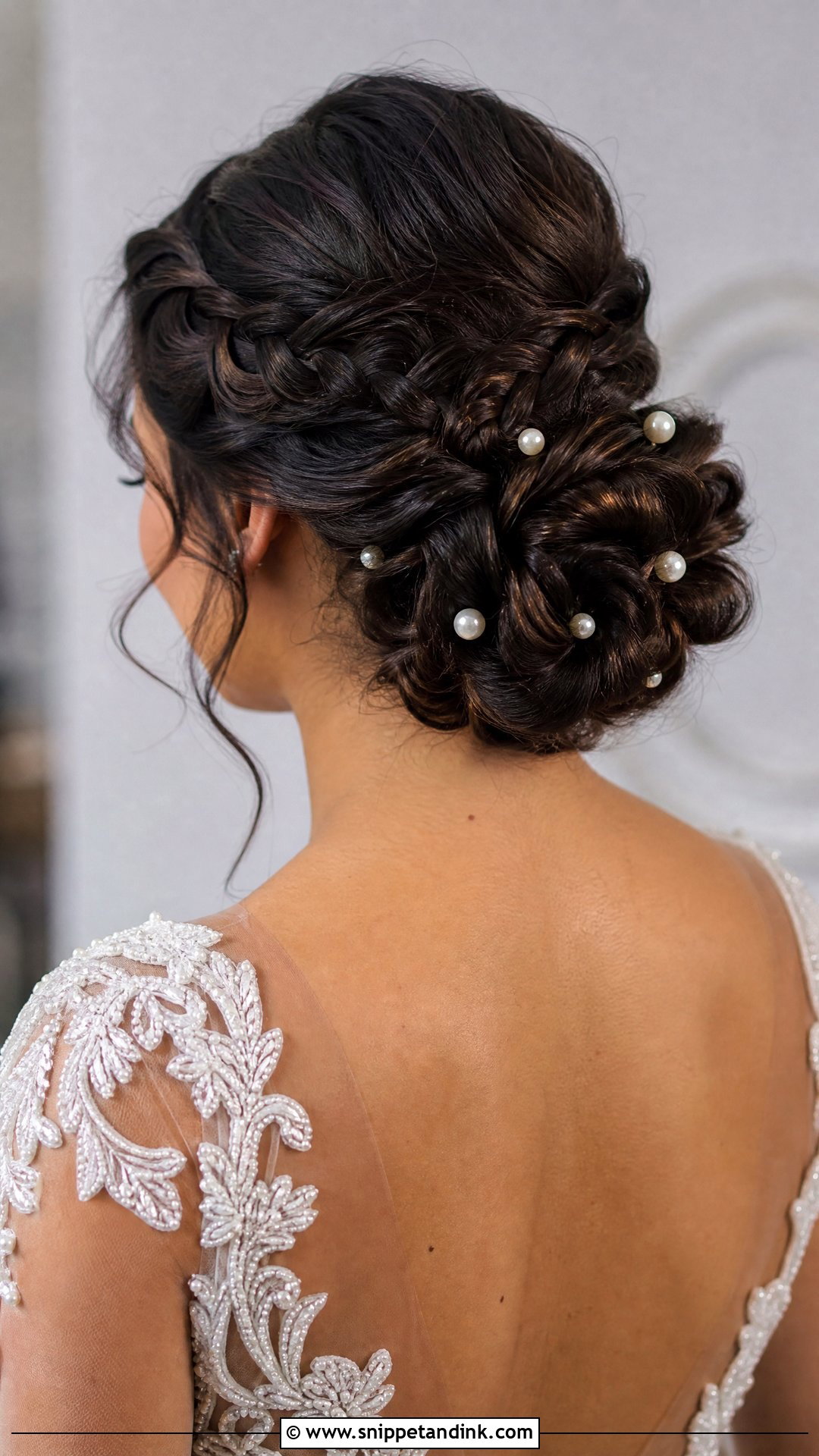 Braided Bun for Long Hair - Snippet and Ink - 20 Bridal Hairstyle for Long Hair Ideas
