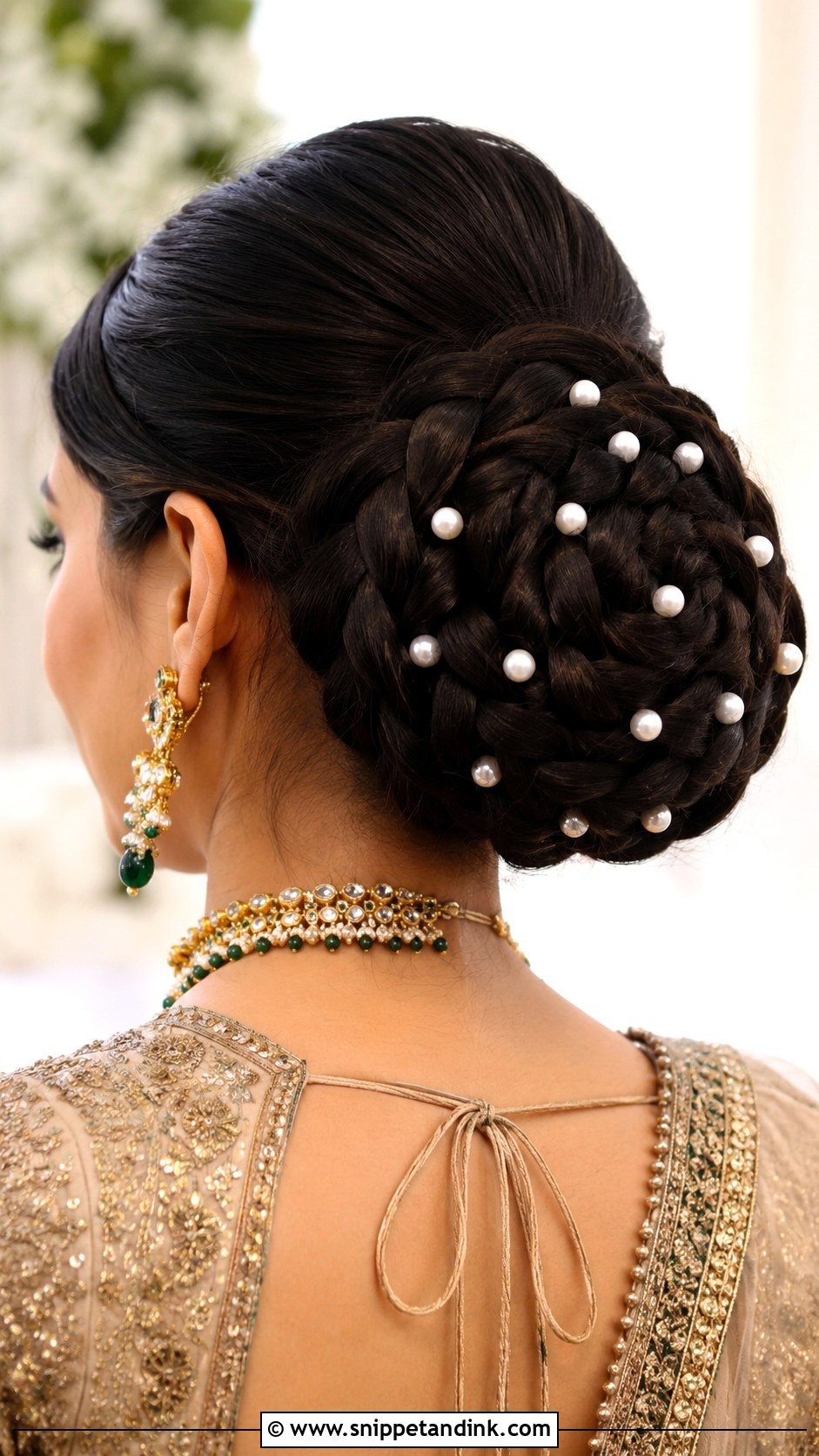 Braided Bun for Marriage Function - Snippet and Ink - 25 Hair Styles for Marriage Function