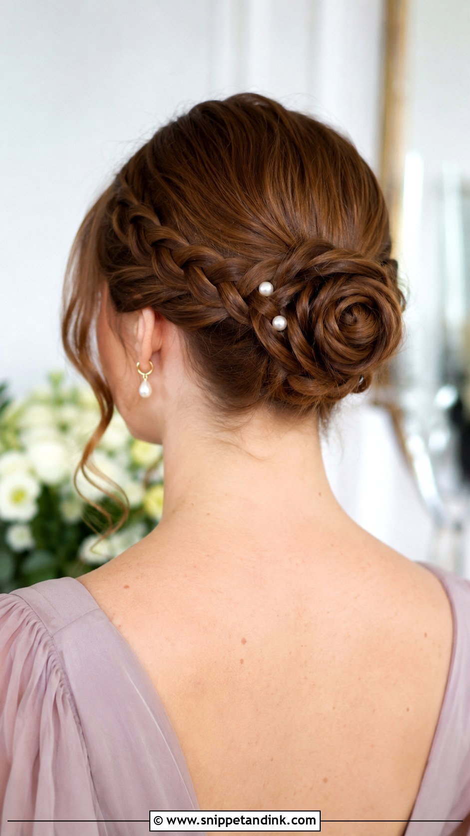 Braided Bun for Straight Hair - Snippet and Ink - 25 Wedding Guest Hairstyles Straight Hair