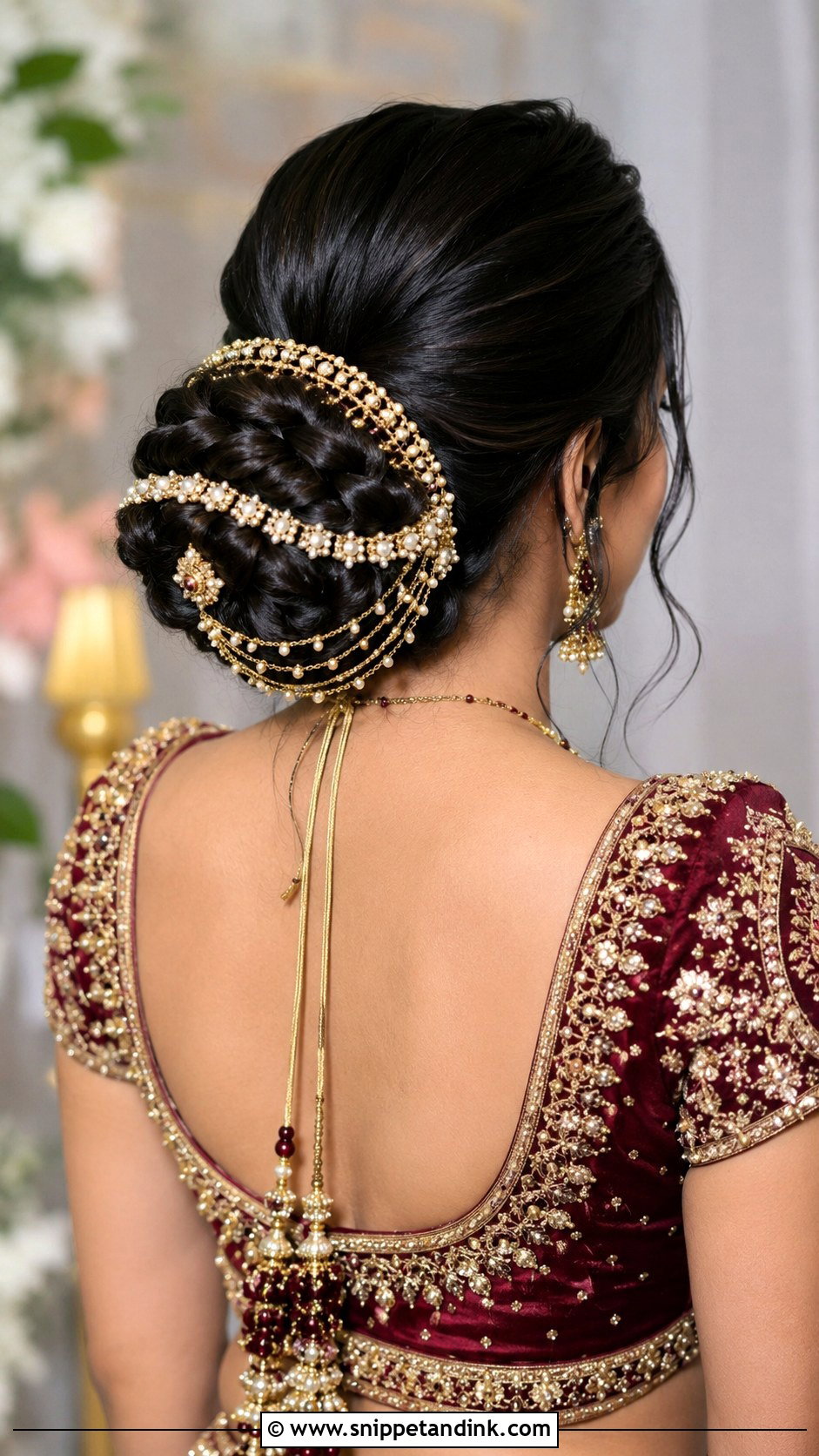 Braided Bun for Traditional Look - Snippet and Ink - 25 Indian Wedding Hairstyles for Bride