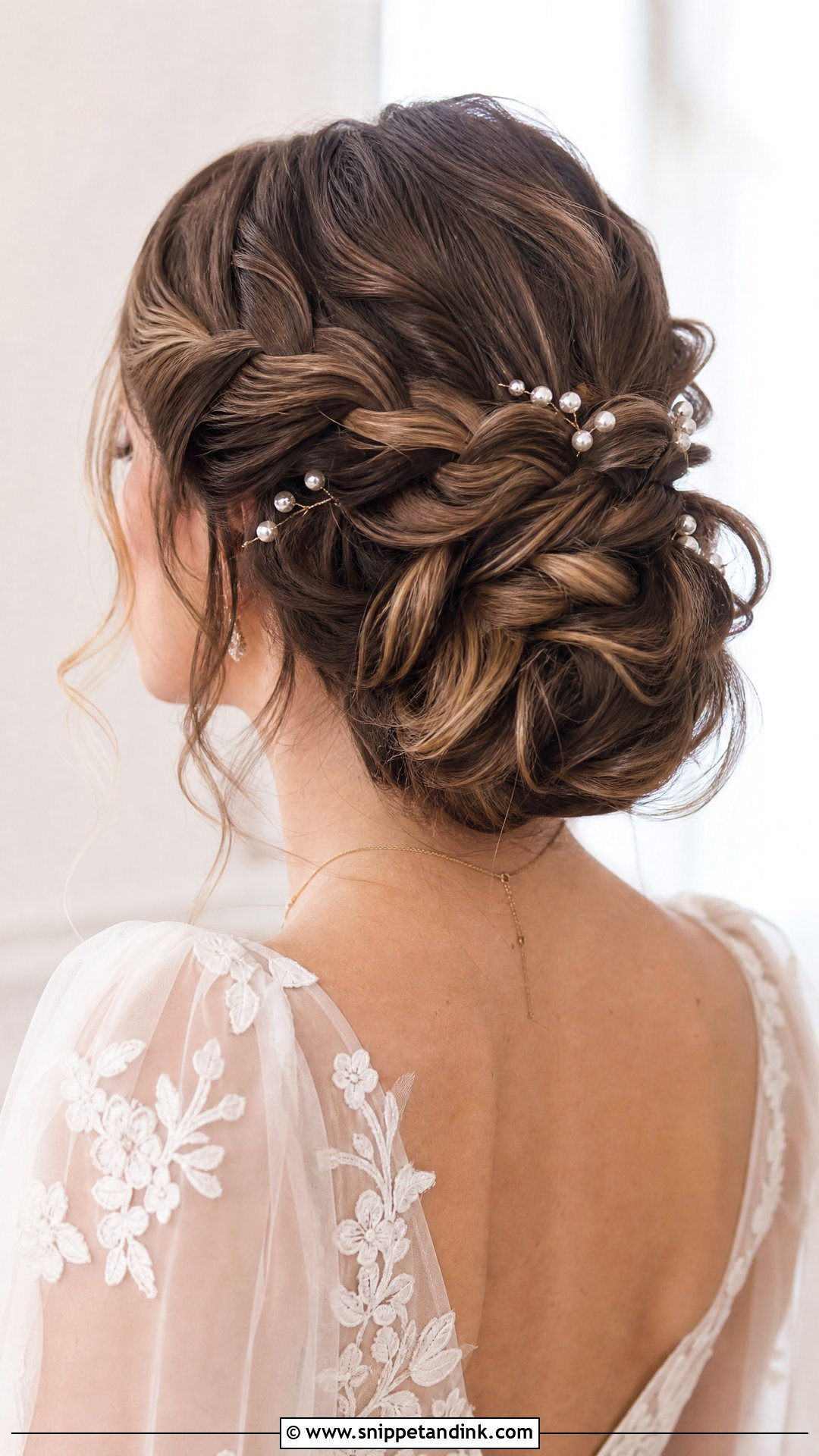 Braided Bun for Wedding Day - Snippet and Ink - 20 White Wedding Hairstyles