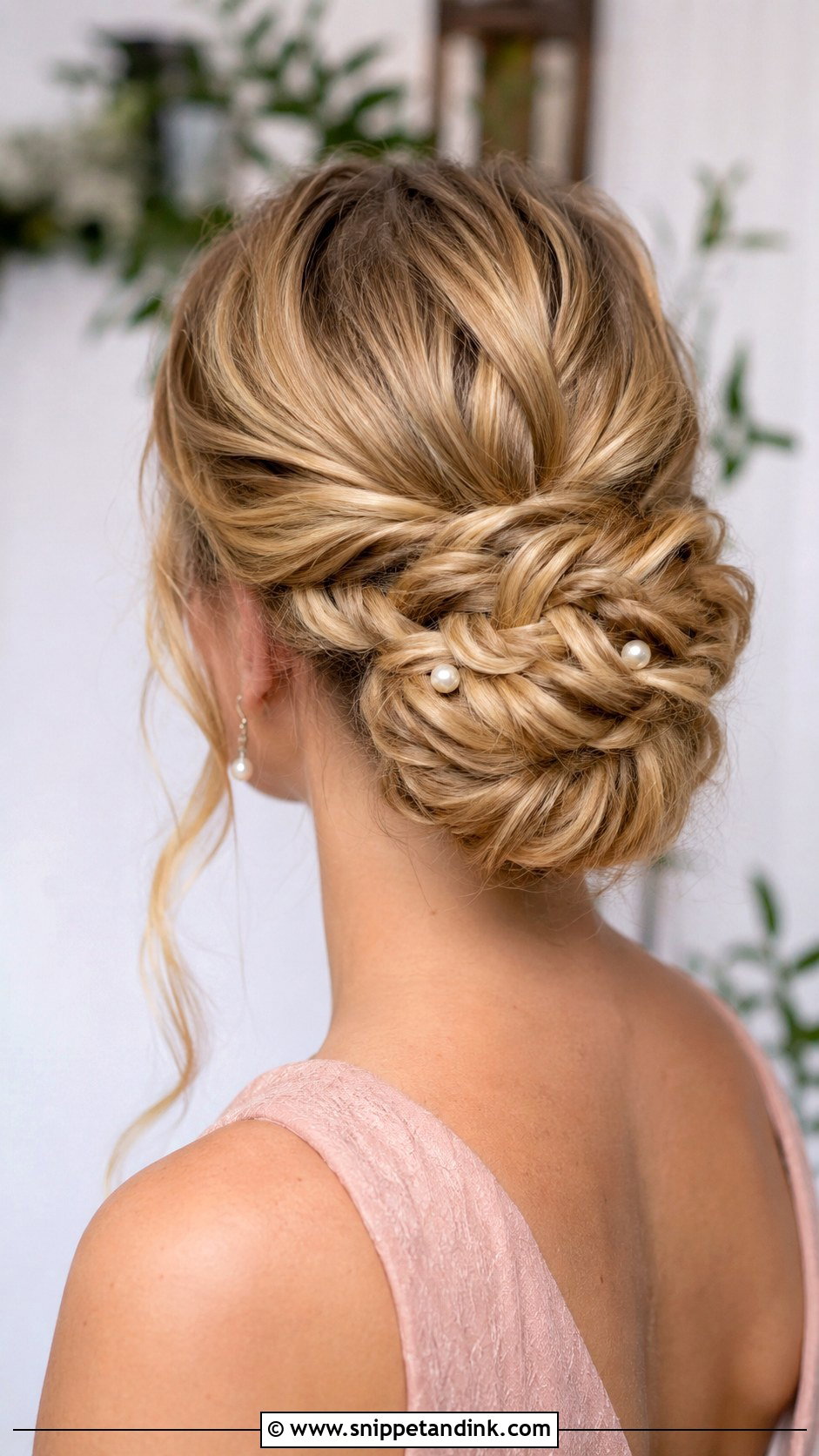 Braided Bun for Wedding Guest - Snippet and Ink - 20 Bun Hairstyles for Wedding Guest