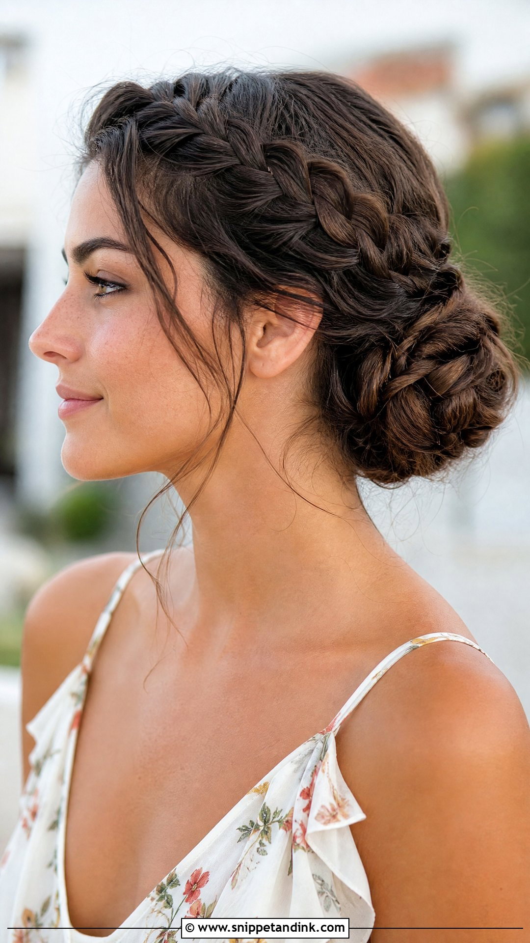 Braided Bun for Wedding Guests - Snippet and Ink - 20 Summer Wedding Hairstyles for Guests