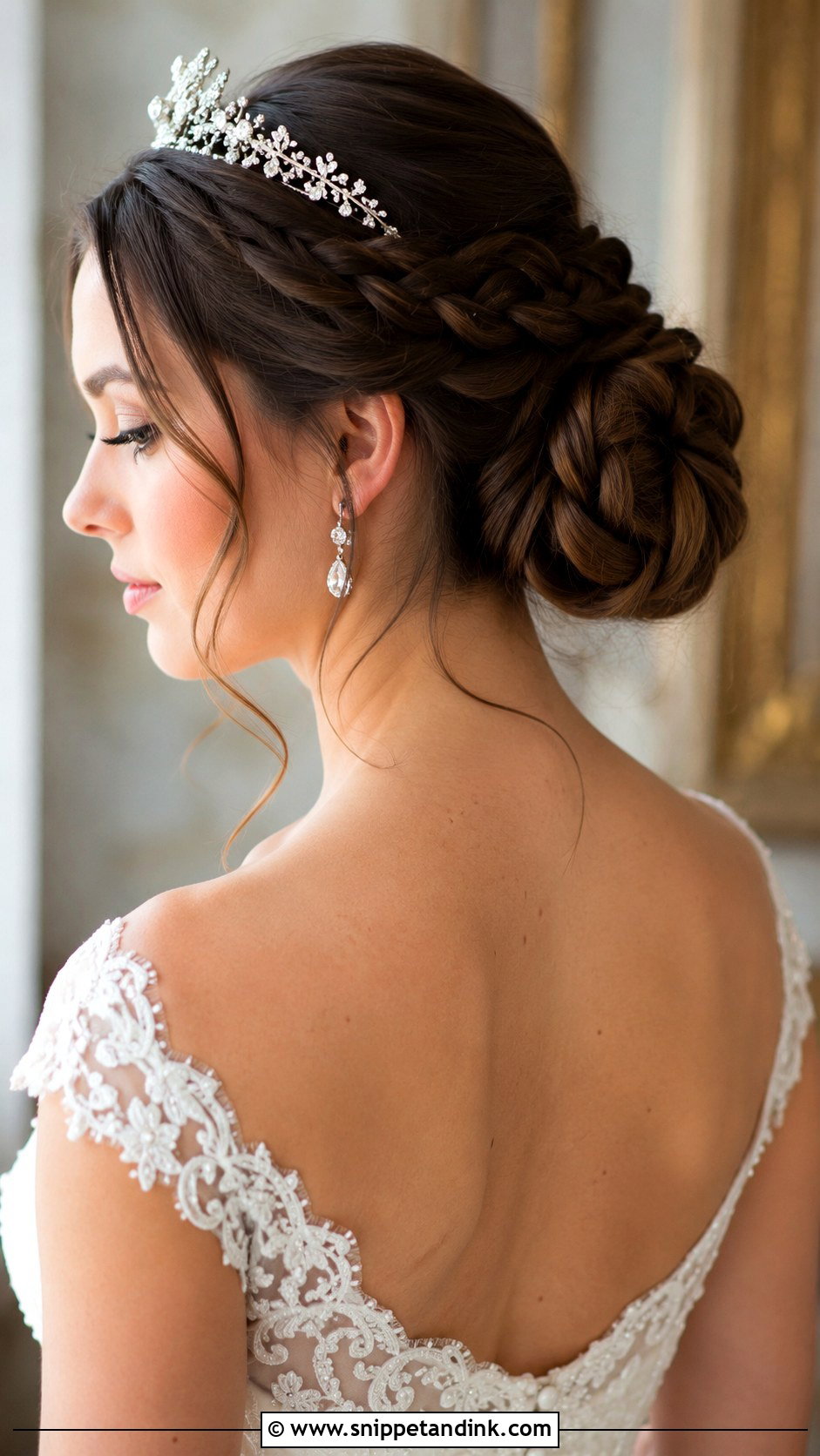 Braided Chignon - Snippet and Ink - 25 Wedding Hair Braid Ideas