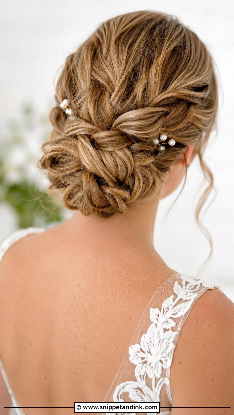 Braided Chignon - Snippet and Ink - 30 Boho Bridal Hair Ideas
