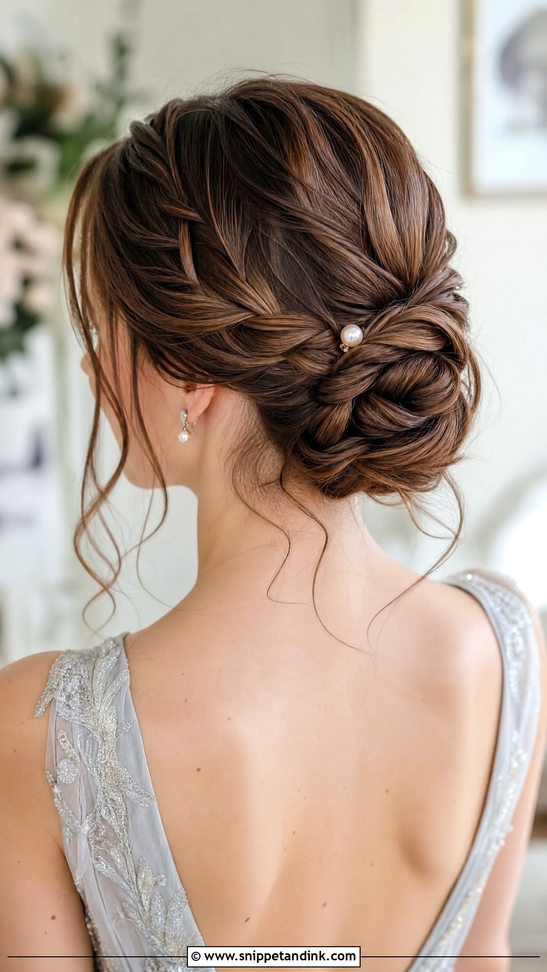 Braided Chignon - Snippet and Ink - 30 Wedding Guest Updo Ideas