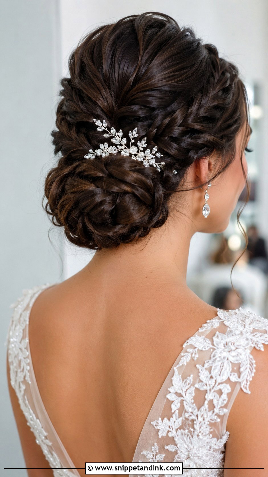 Braided Chignon - Snippet and Ink - 20 Braided Bridal Hair Ideas