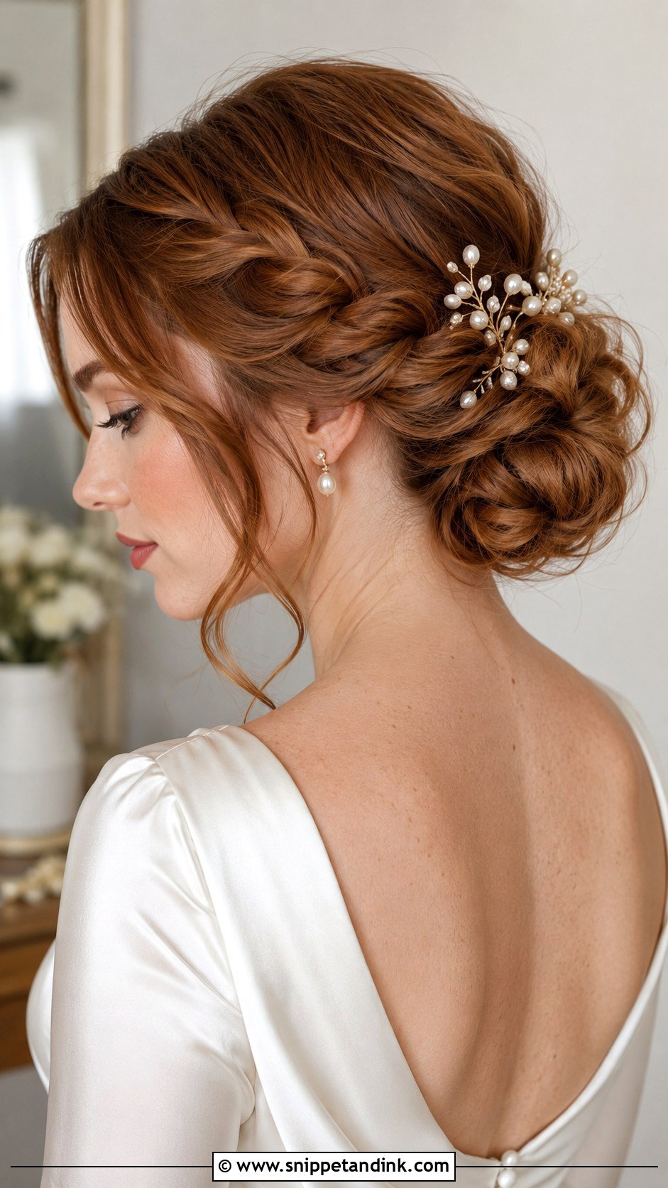 Braided Chignon - Snippet and Ink - 20 Bridal Updo with Braid Ideas