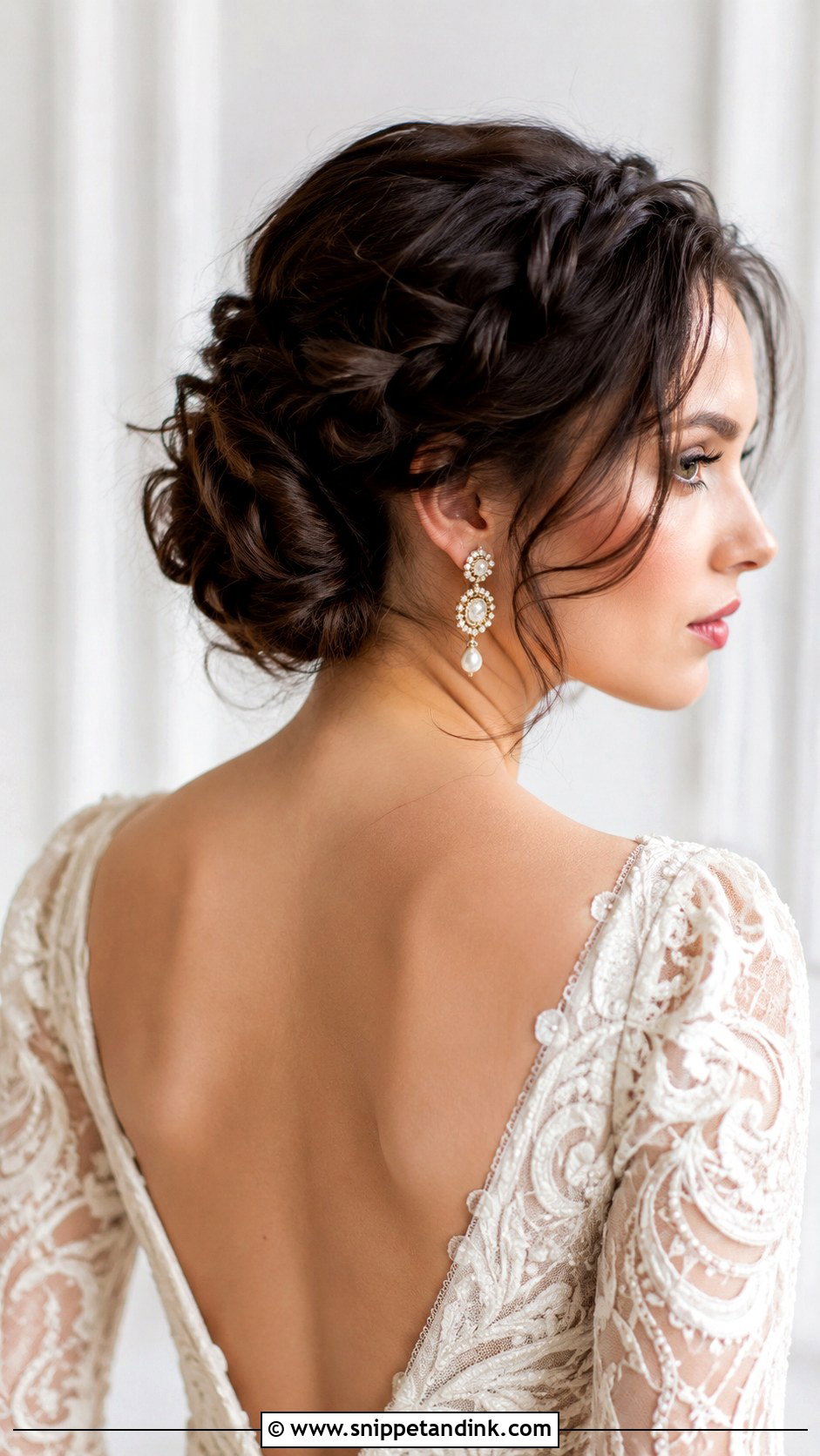 Braided Chignon - Snippet and Ink - 20 Bride Braid Ideas