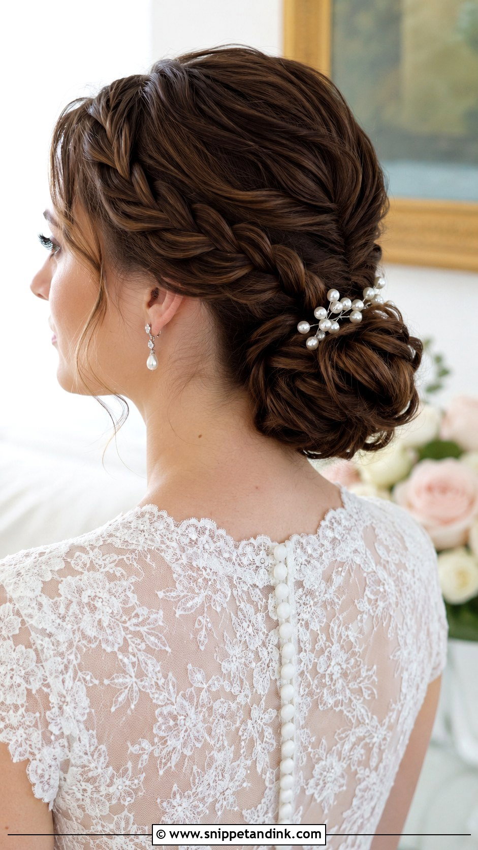 Braided Chignon Bridal Updo - Snippet and Ink - 30 Bride Updo Hairstyles