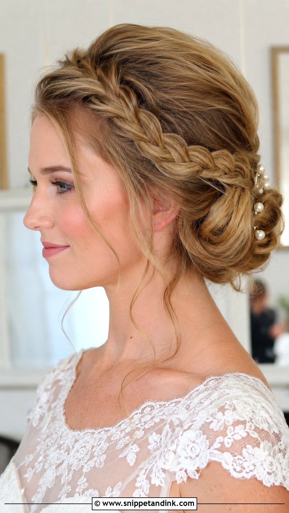Braided Chignon Bride Updo For Long Hair - Snippet and Ink - 20 Bride Updo Hairstyles for Long Hair