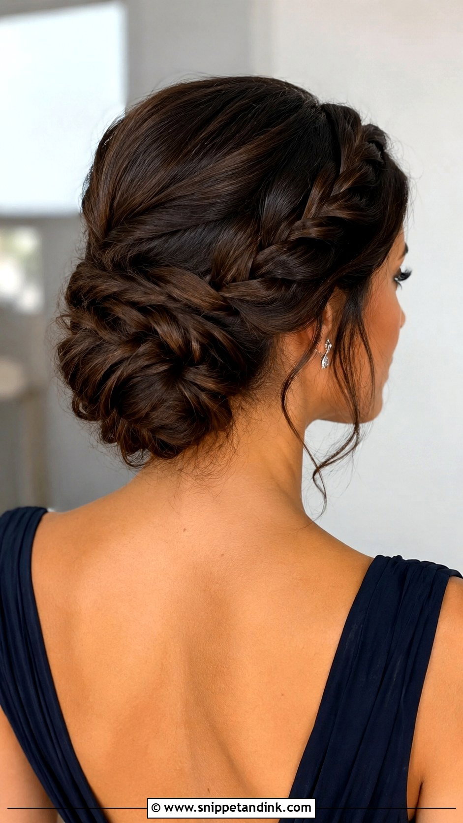 Braided Chignon Bridesmaid Hair - Snippet and Ink - 20 Bridesmaid Hair with Braid Ideas