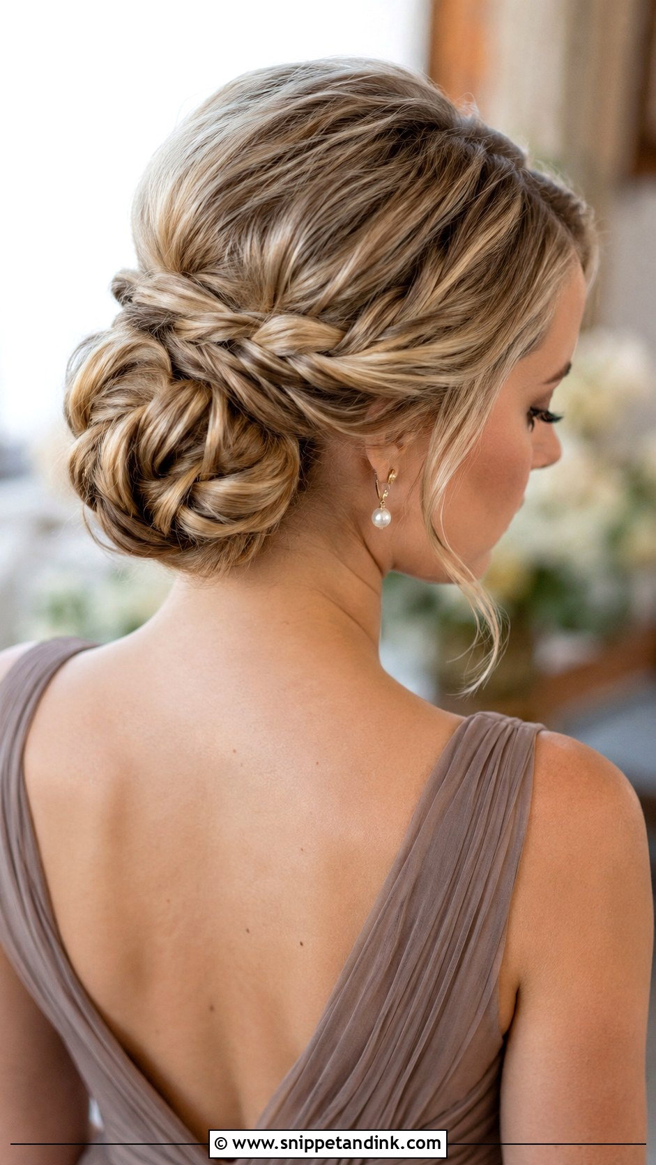 Braided Chignon Bridesmaid Hair - Snippet and Ink - 20 Bridesmaid Hair Updo Braid Ideas