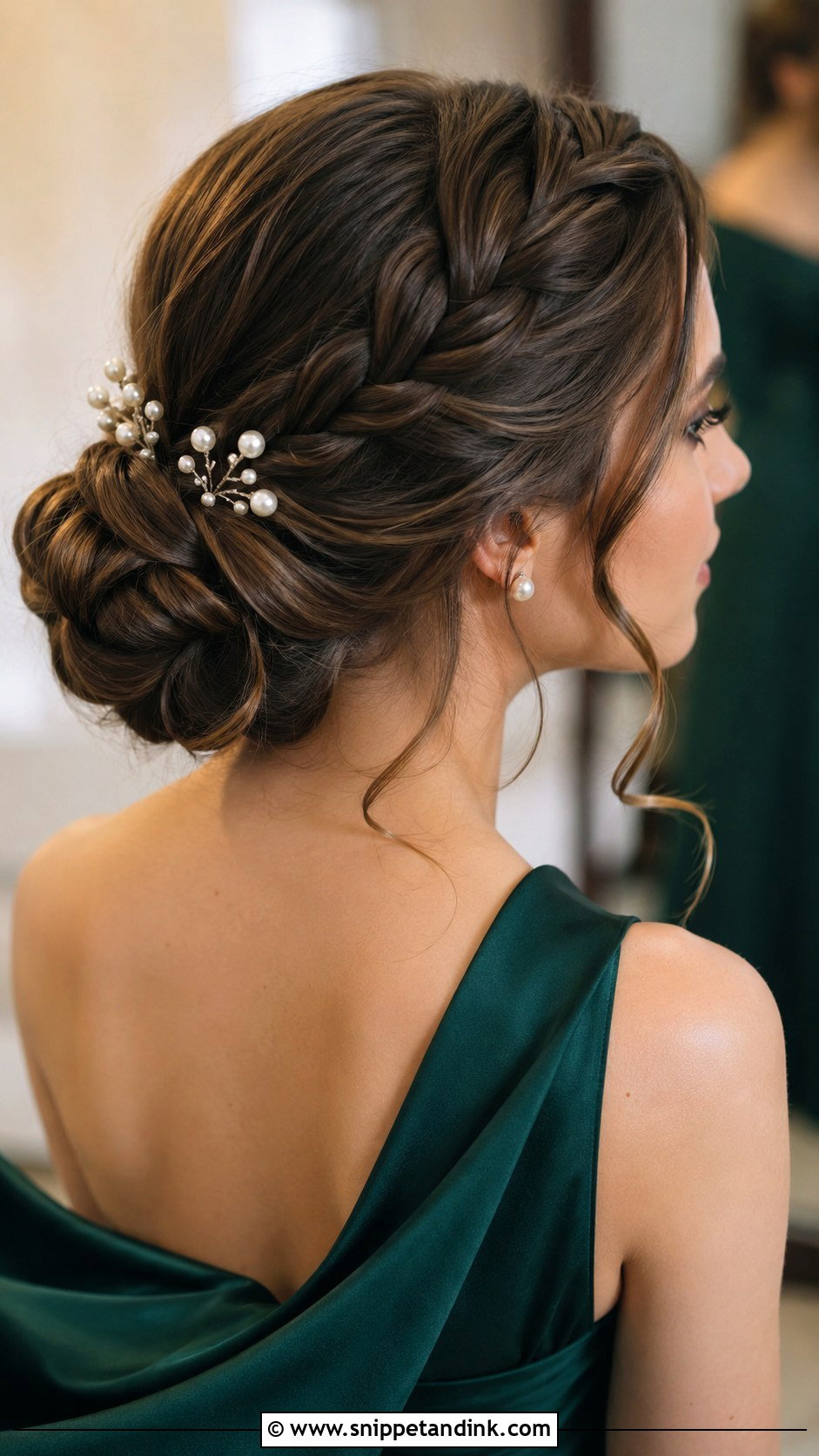 Braided Chignon Bridesmaid Hairstyle - Snippet and Ink - 20 Bridesmaid Hairstyles with Braids