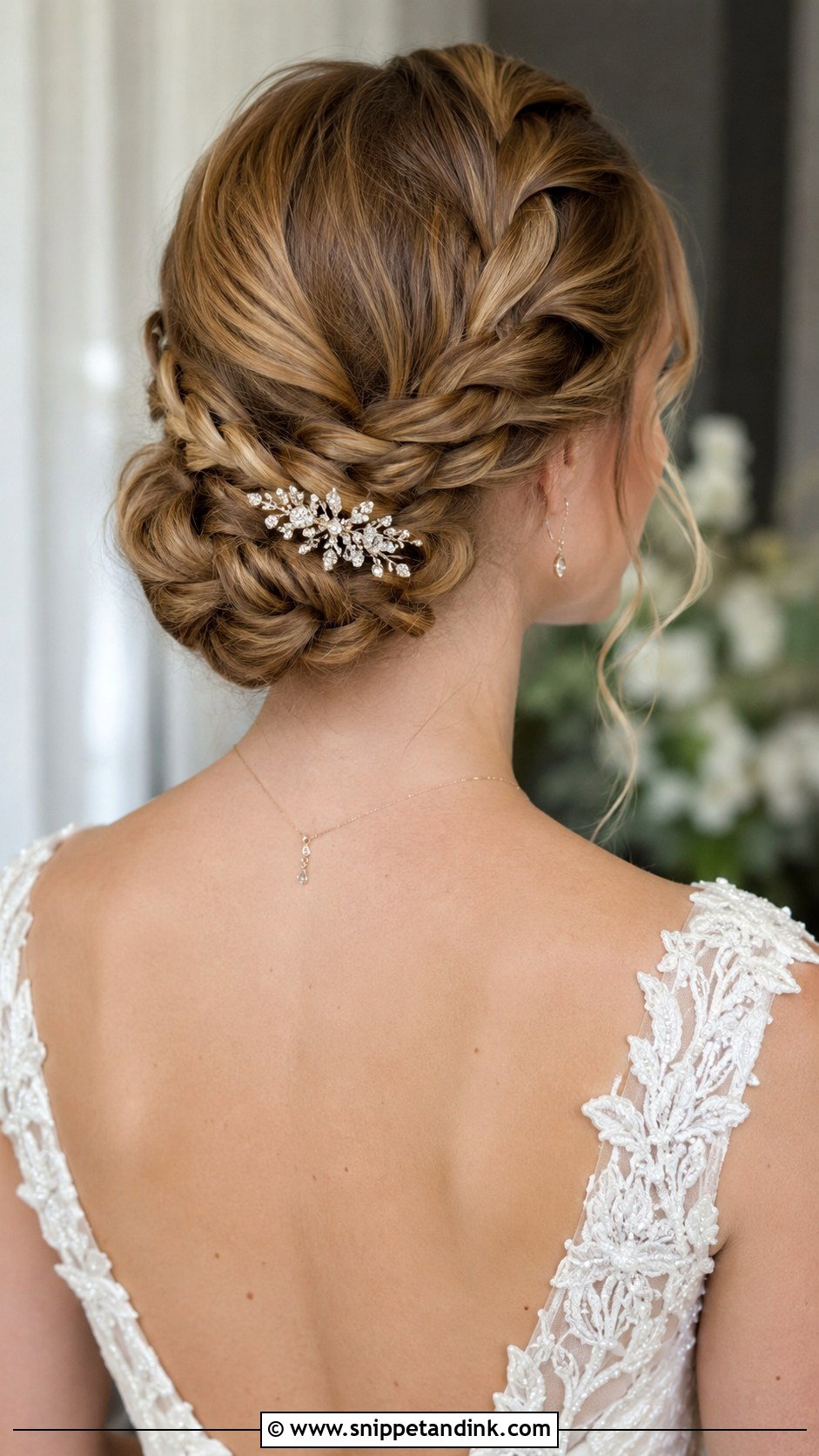 Braided Chignon Updo - Snippet and Ink - 30 Wedding Braid Hairstyles